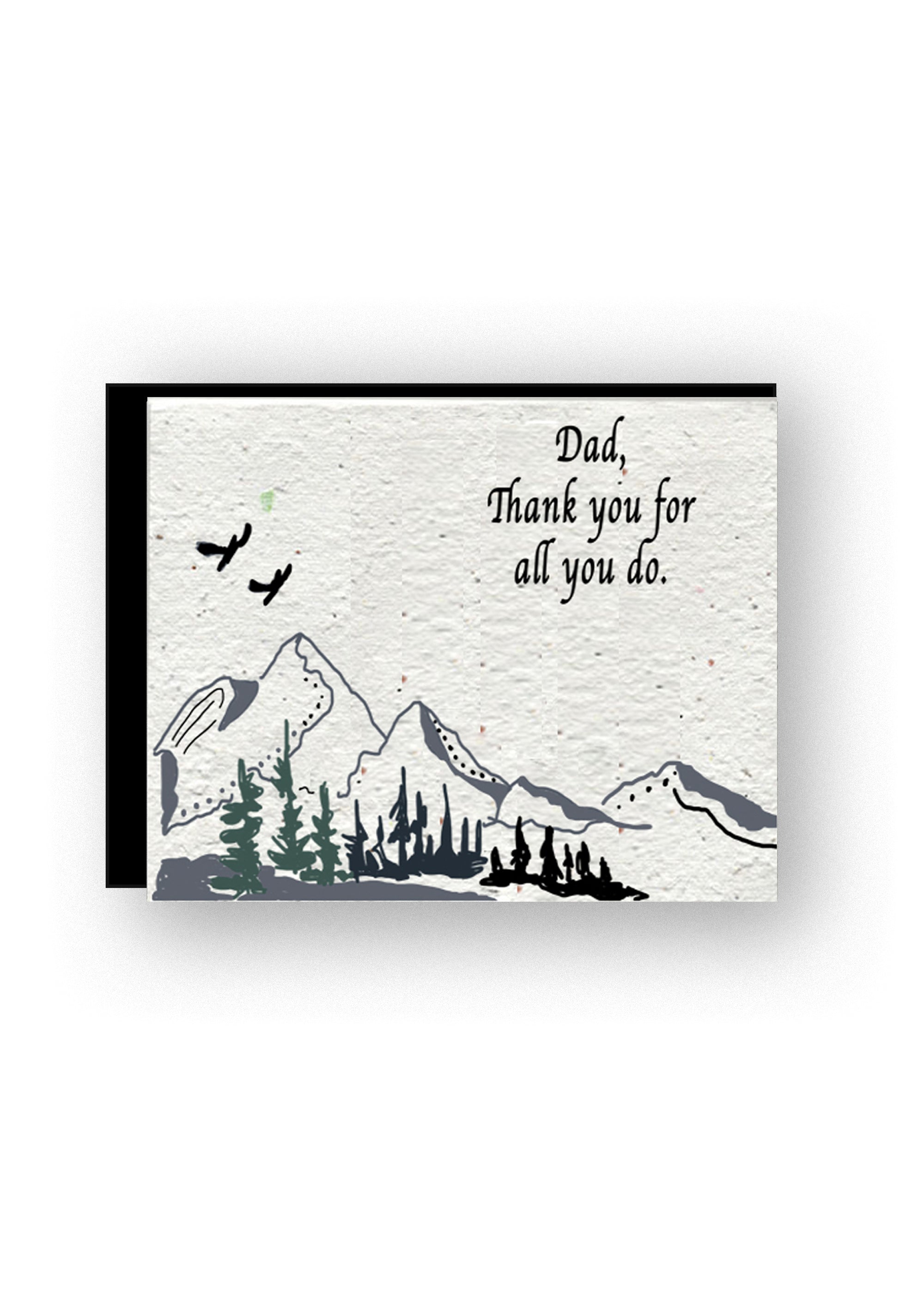 Heartfelt Thanks Dad Wildflower Seed Paper Card