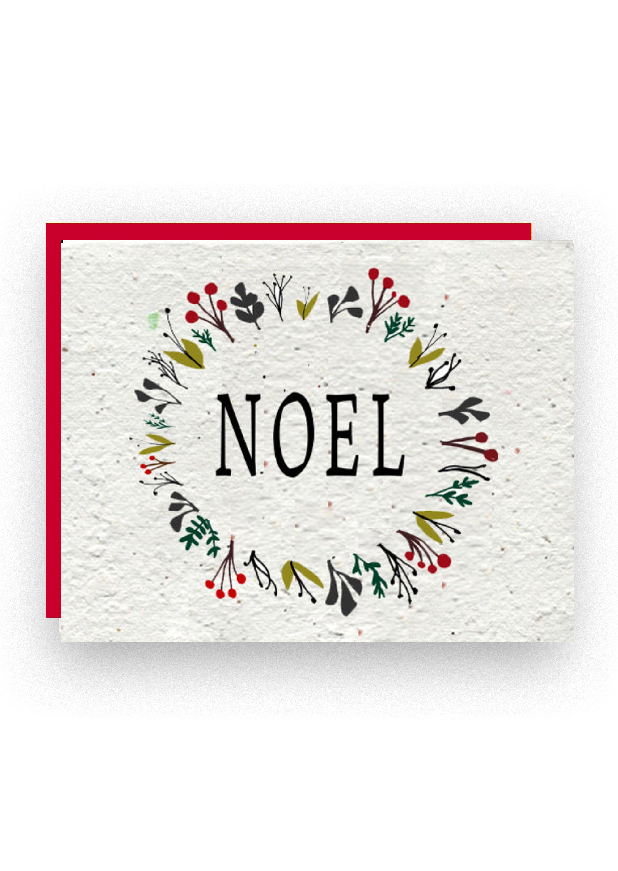 Christmas Noel Wildflower Seed Paper Card