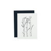 Aspens // Birch trees Letterpress Greeting Card