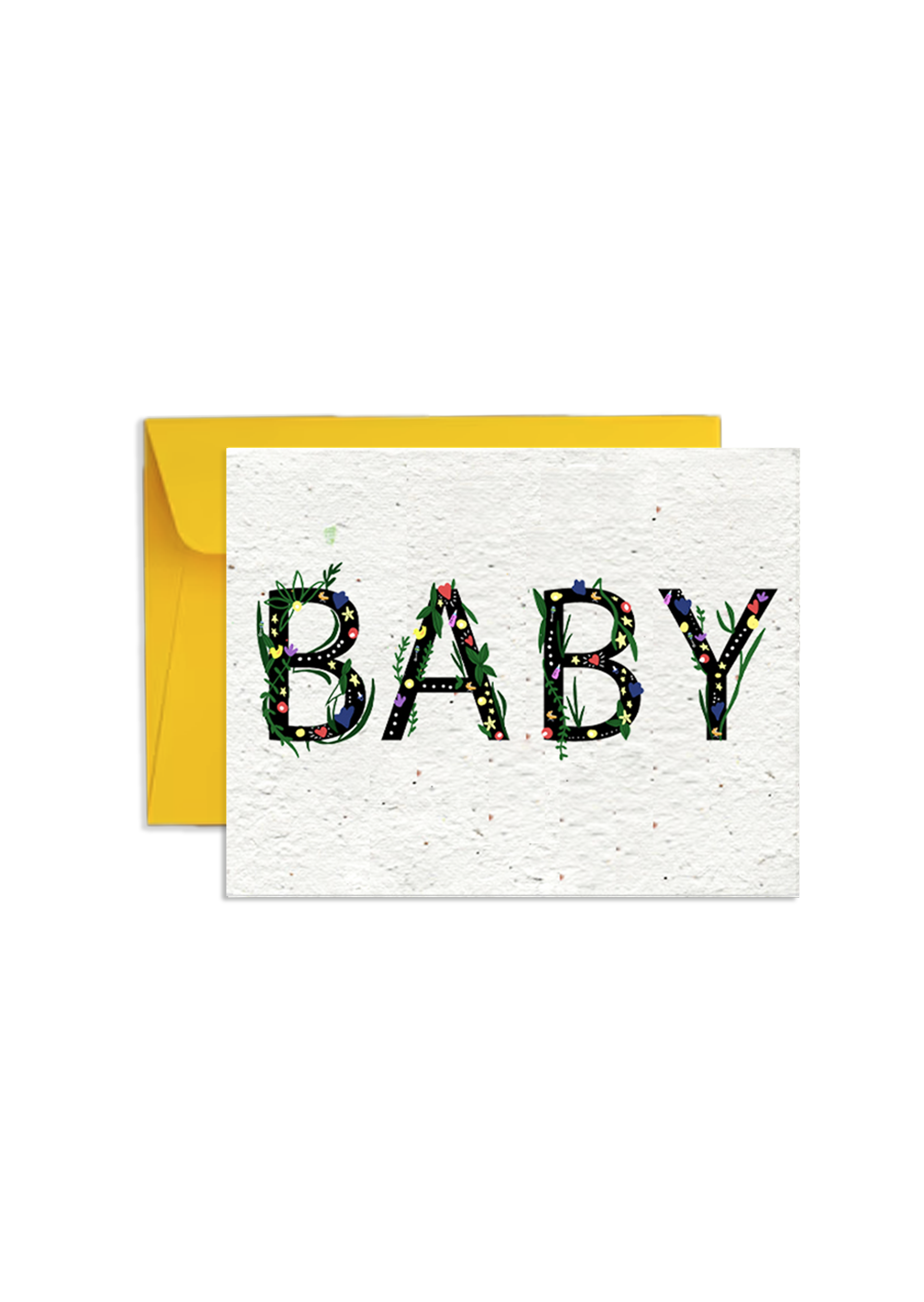 BABY Shower Love Wildflower Seed Paper Card