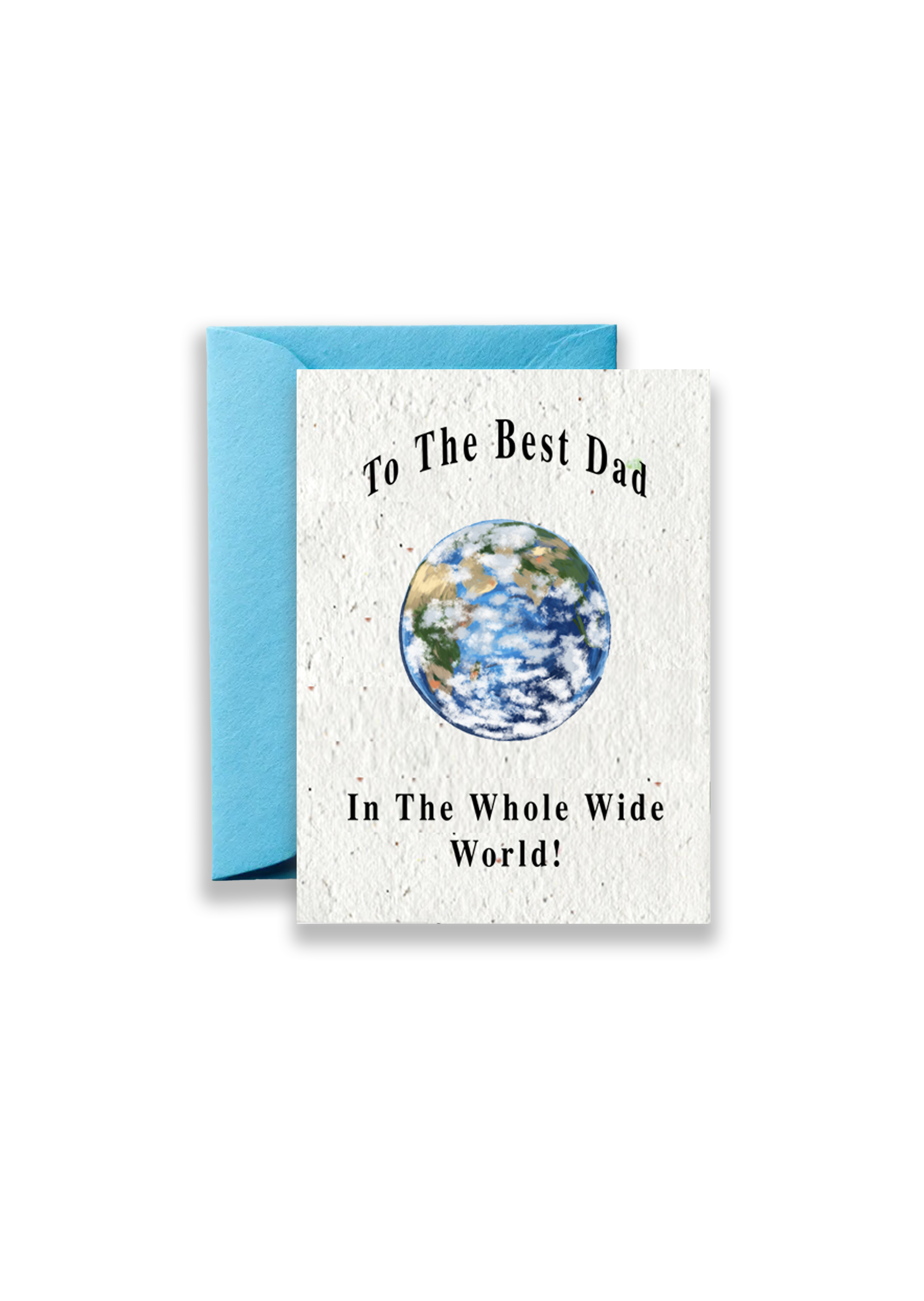 Earthly Embrace: Wildflower Seed Paper Card for Dad