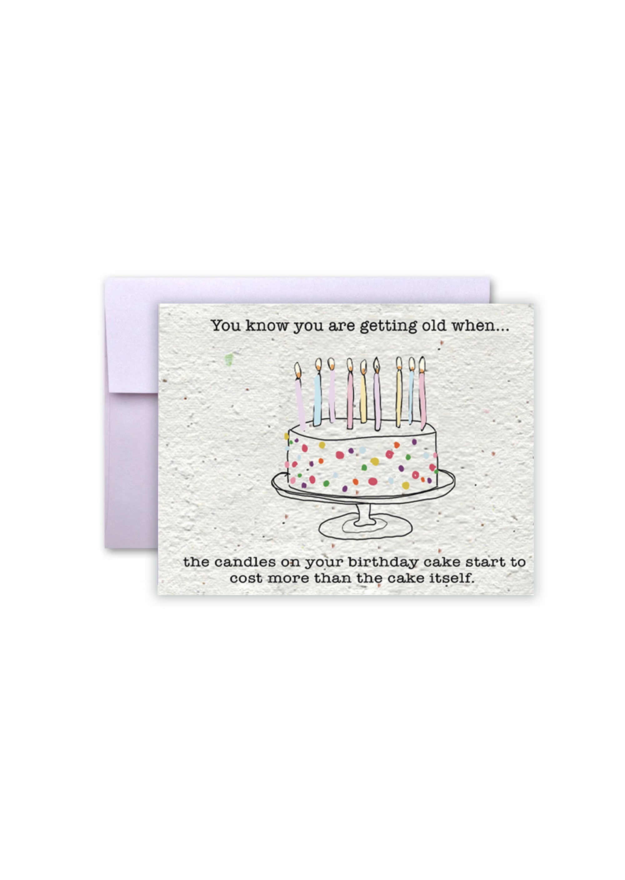 Birthday Blooms: Ageless Humor Wildflower Seed Paper Card