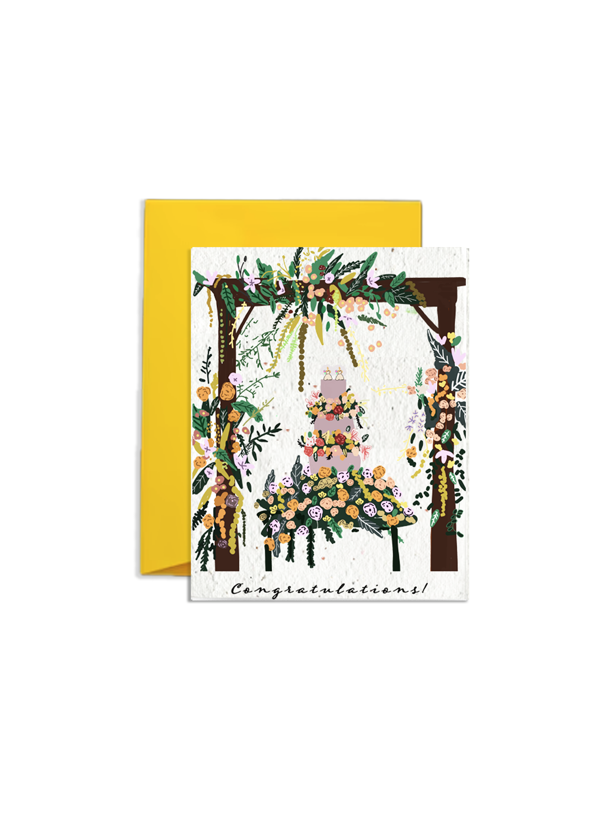 Same Sex Brides Blossom & Unite Wildflower Seed Wedding Card Brides