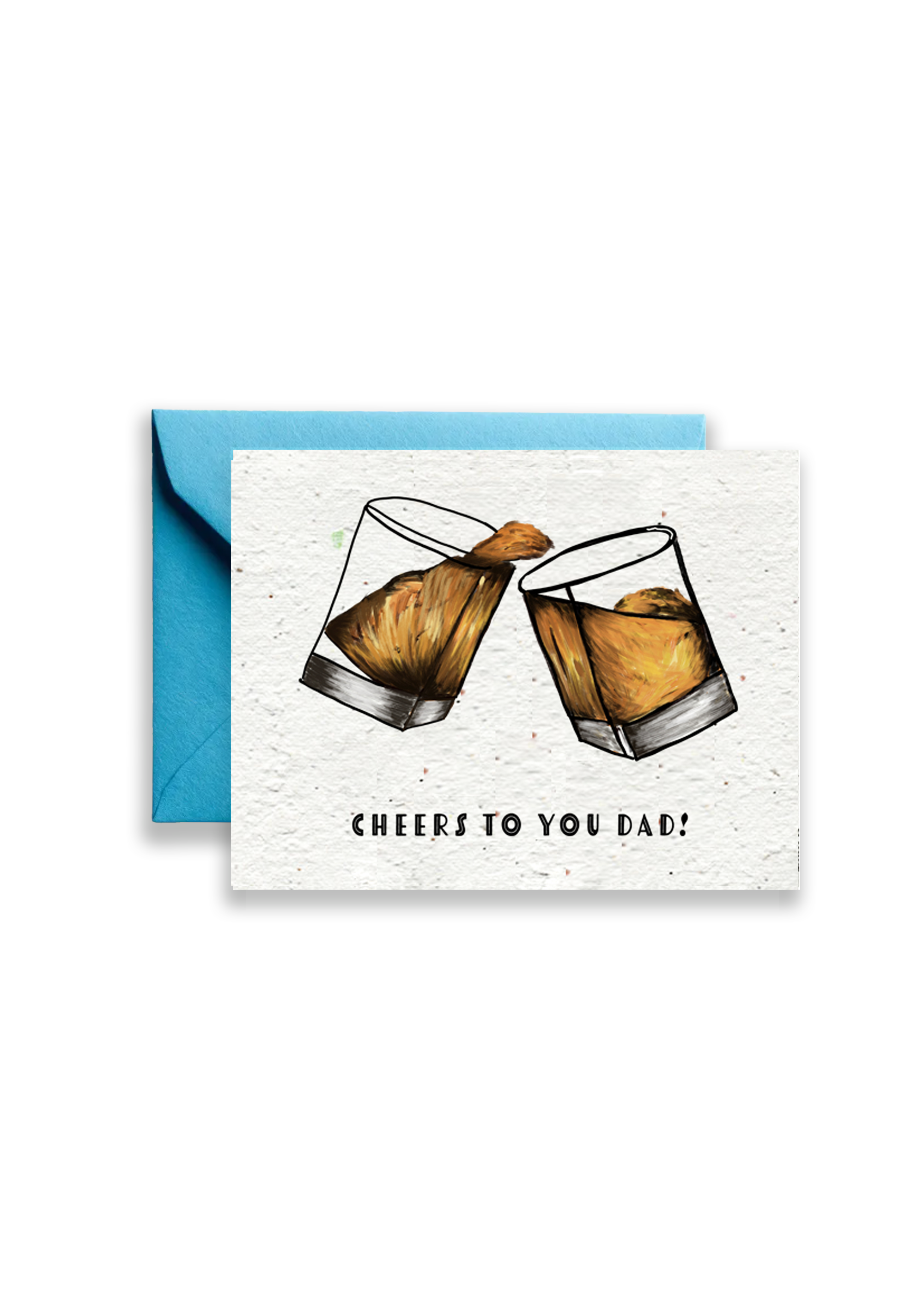 Cheers to you dad! Father's Day Wildflower Seed Paper Card