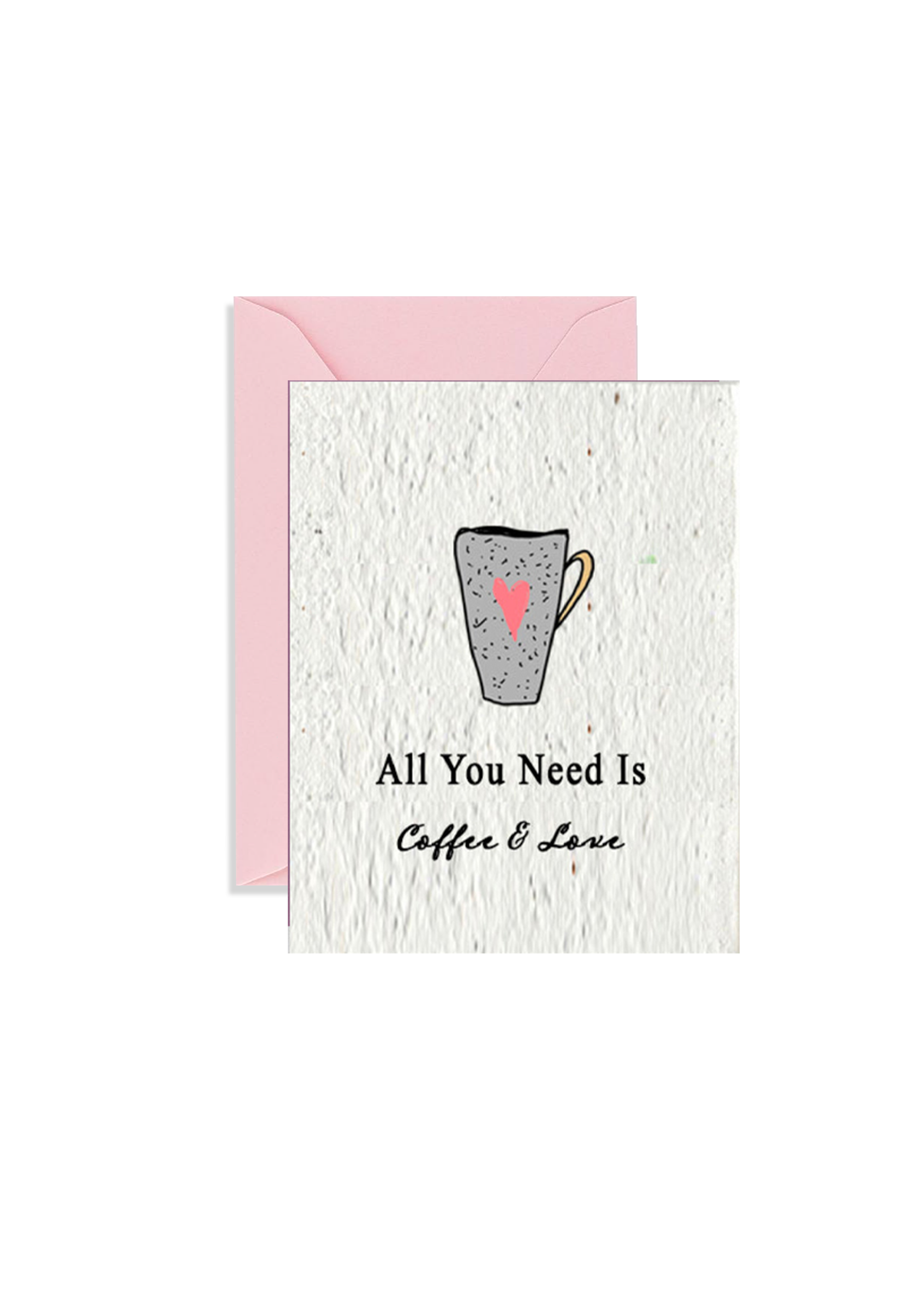 Coffee and Love Wildflower Seed Paper Card