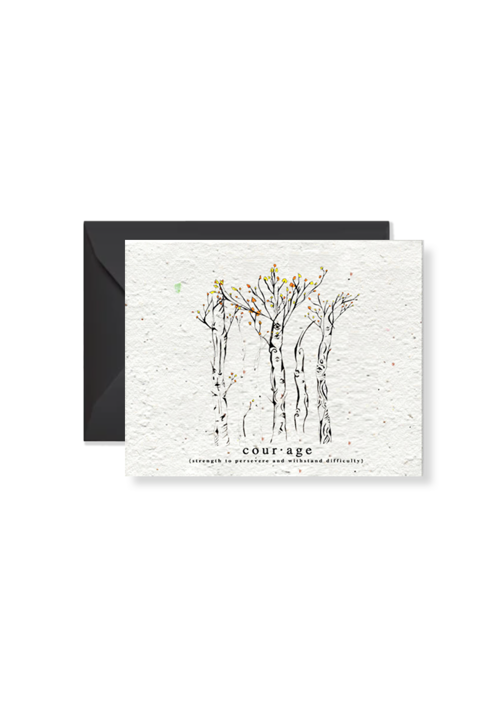Courage Wildflower Seed Paper Greeting Card