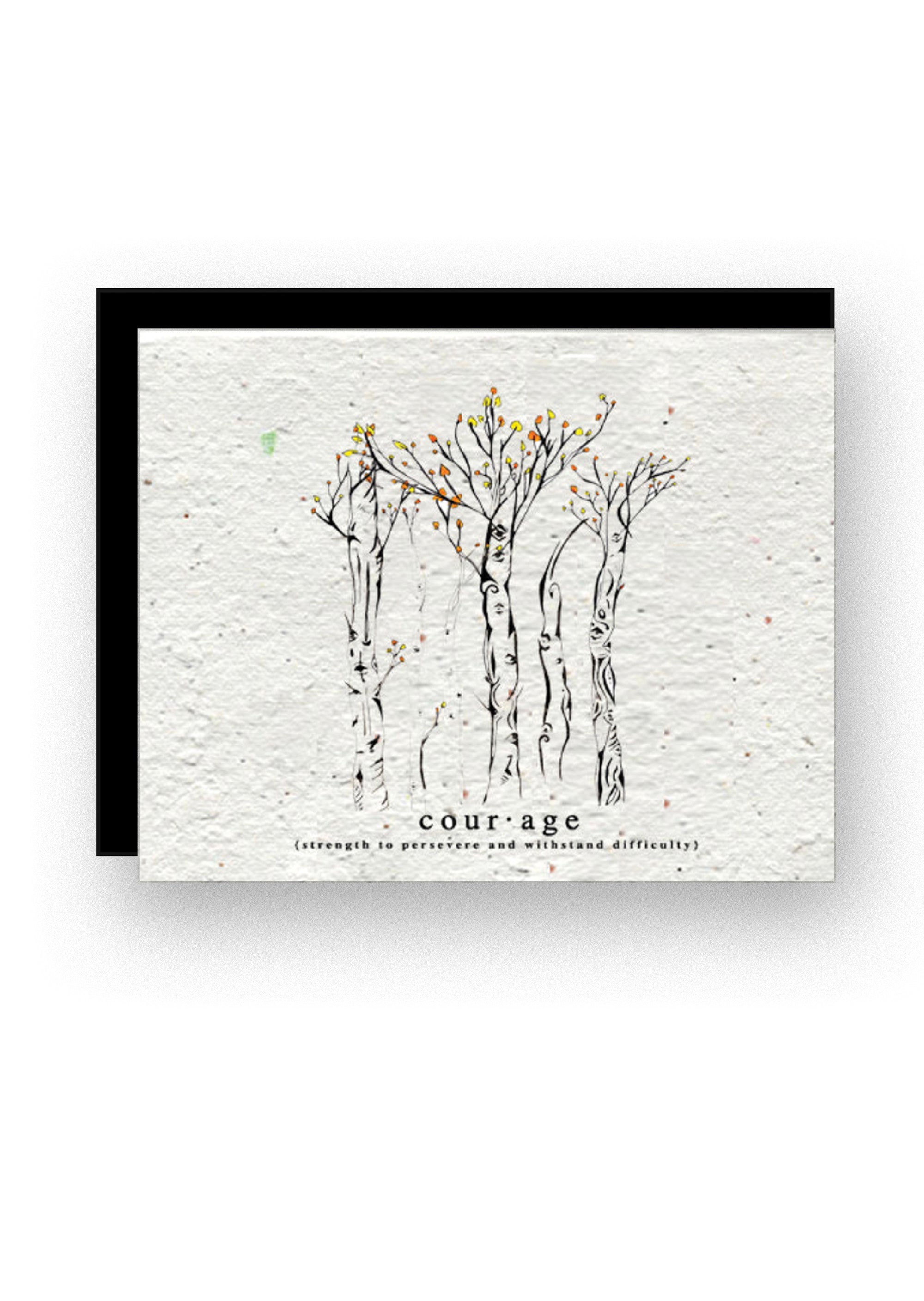 "Courageous Aspen" Wildflower Seed Paper Greeting Card
