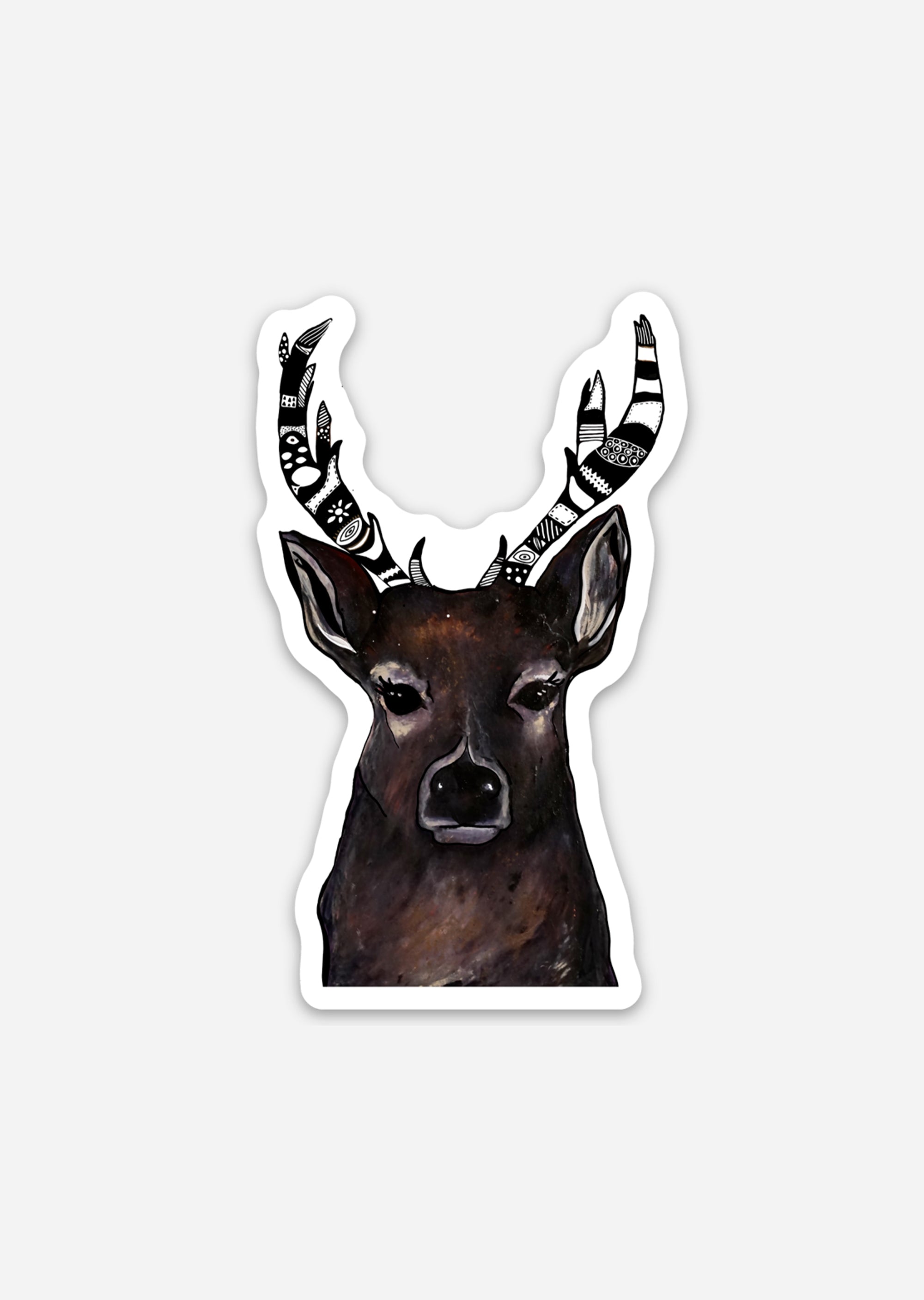 Artisanal Deer Majesty Sticker