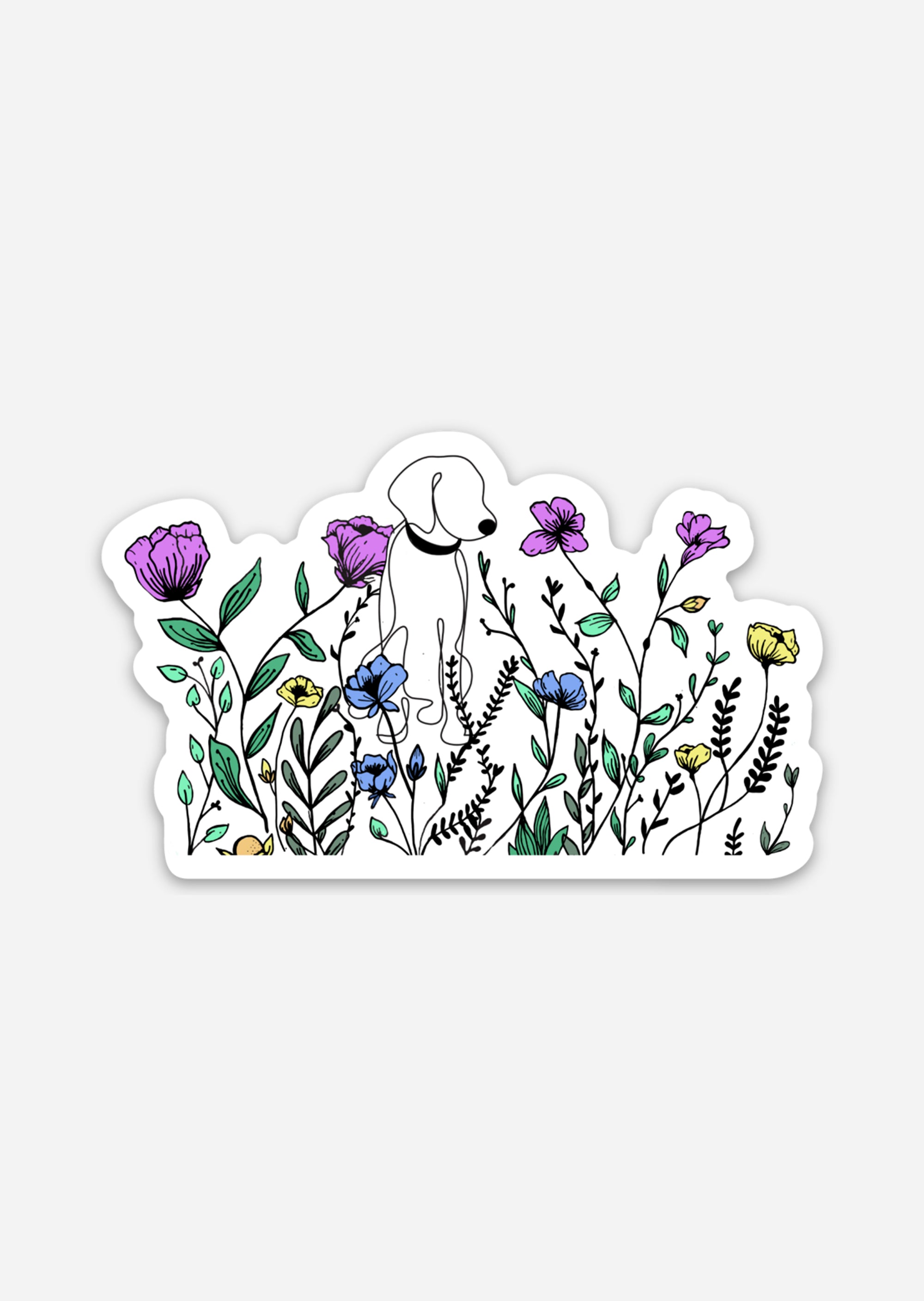 Floral Paws Harmony Sticker