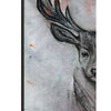 A. Elk Charcoal & Oil Print-Left