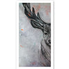 A. Elk Charcoal & Oil Print-Left