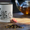Black and White Flowery Mug