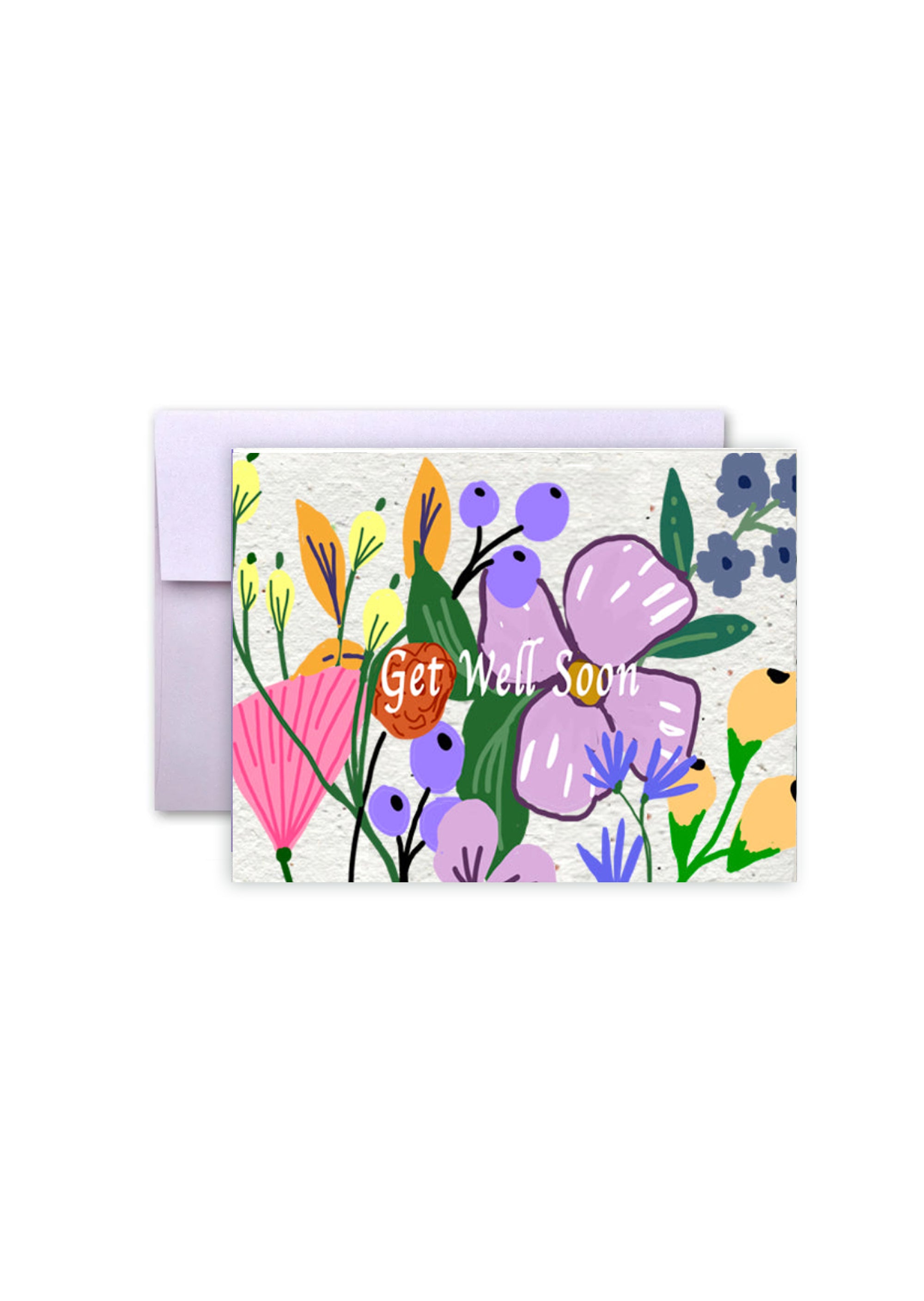 Healing Wishes: Get Well Soon Wildflower Seed Paper Card
