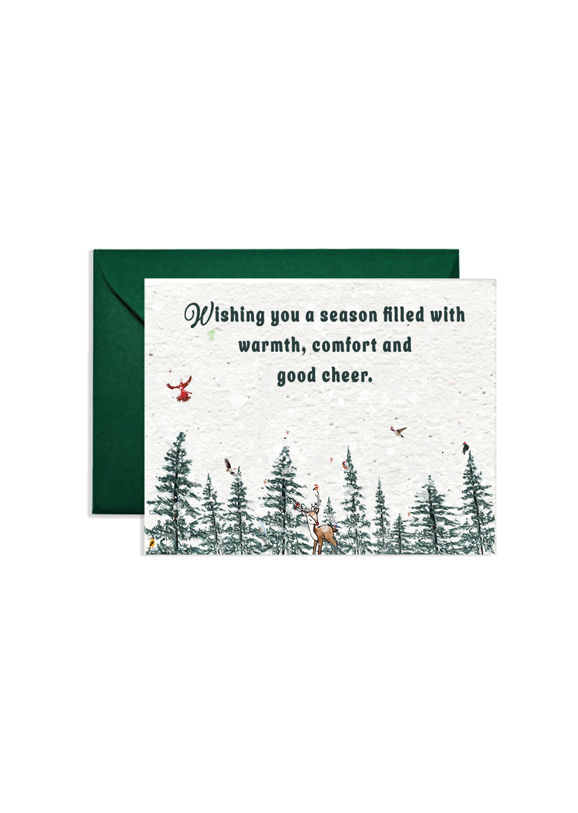Festive Forest Fables Wildflower Seed Paper Card