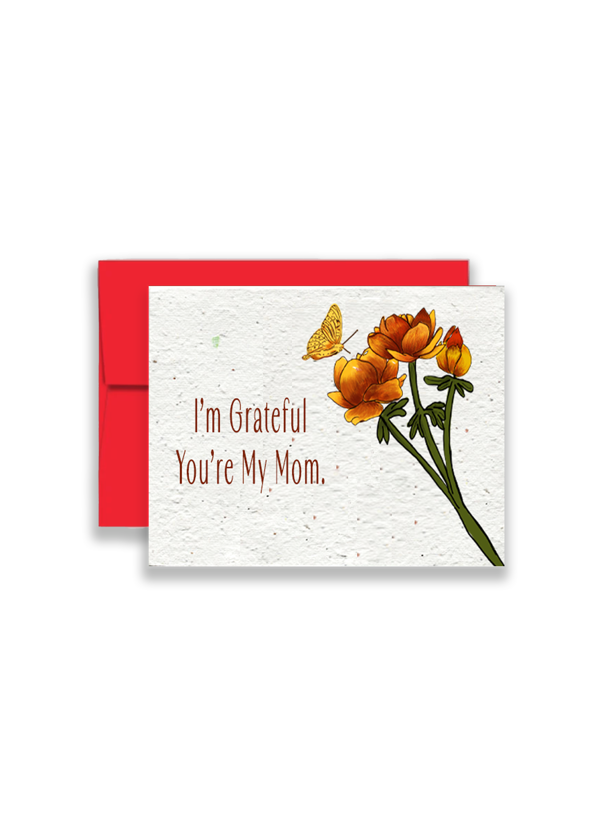 Mom's Gratitude Card: Cherishing You Always Wildflower Seed Paper Card