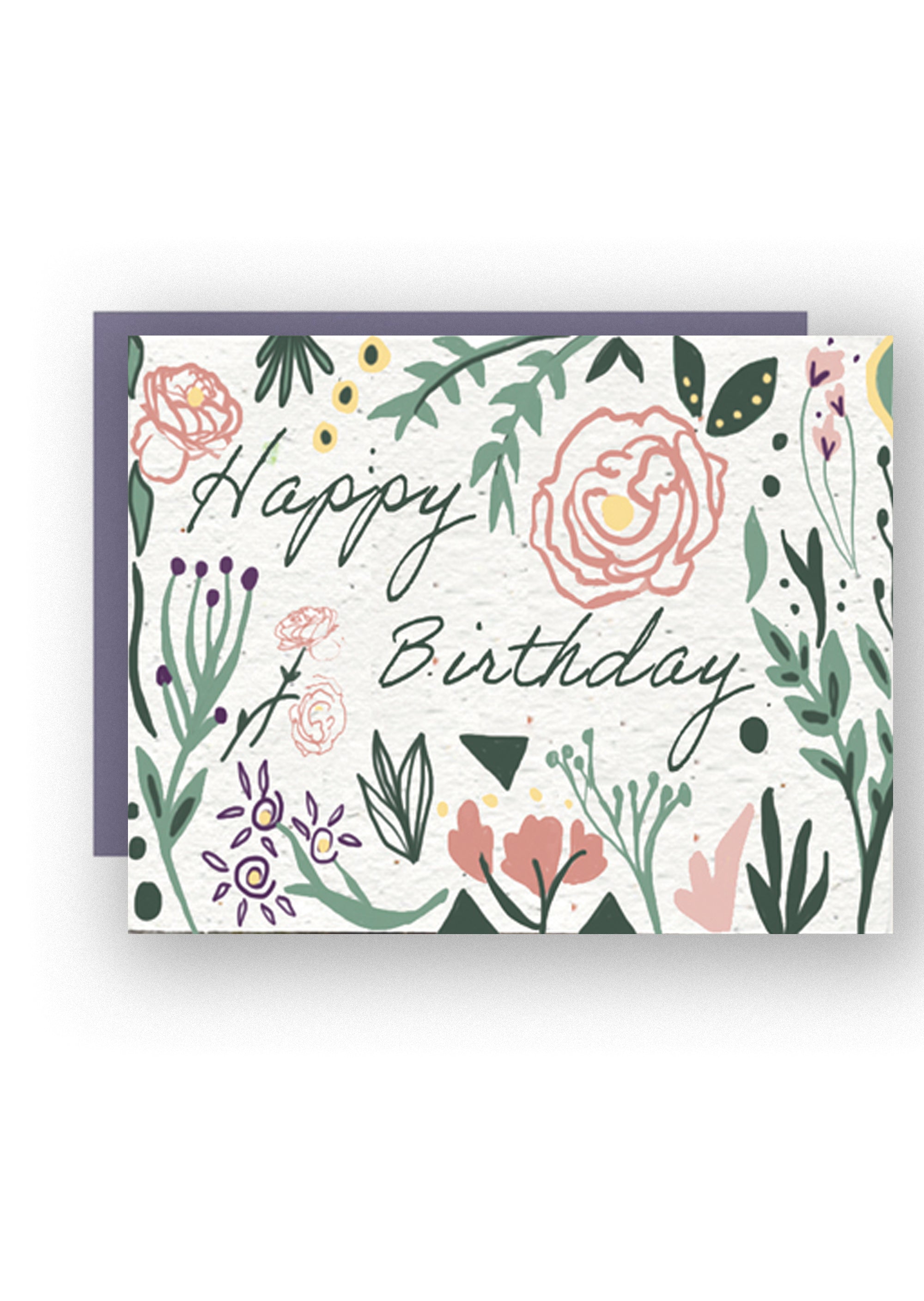 "Happy Birthday" Wildflower Seed Paper Card