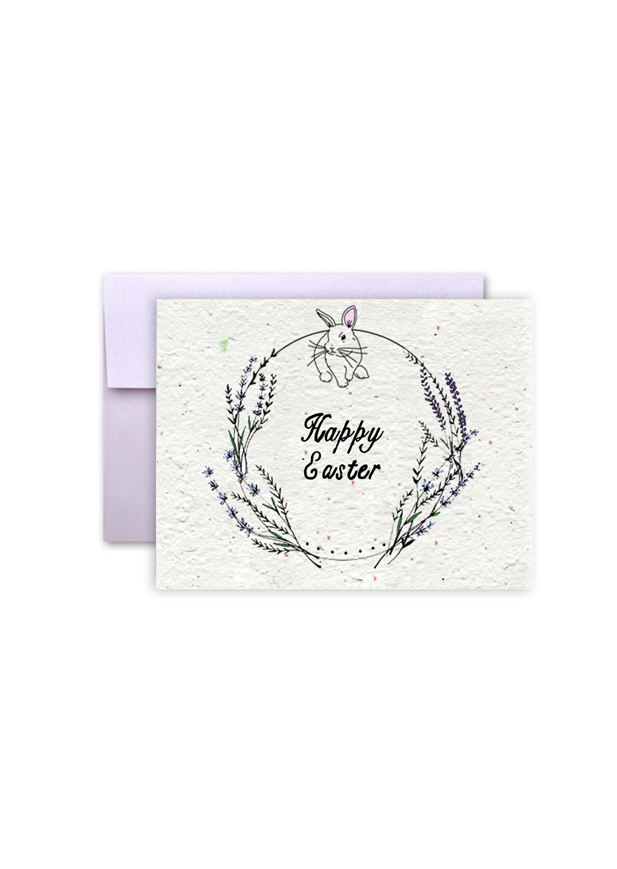 Happy Easter Bunny Love Wildflower Seed Paper