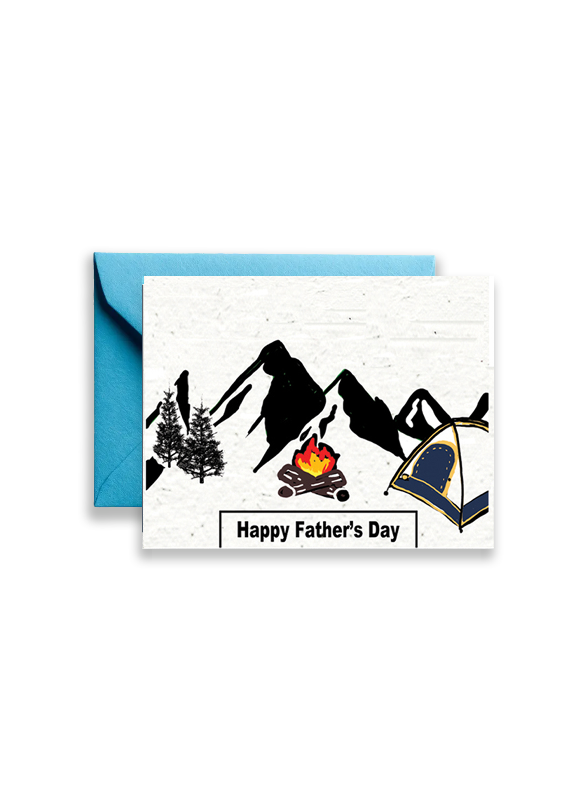 Happy Father's Day For The Adventure Dad Wildflower Greeting Card