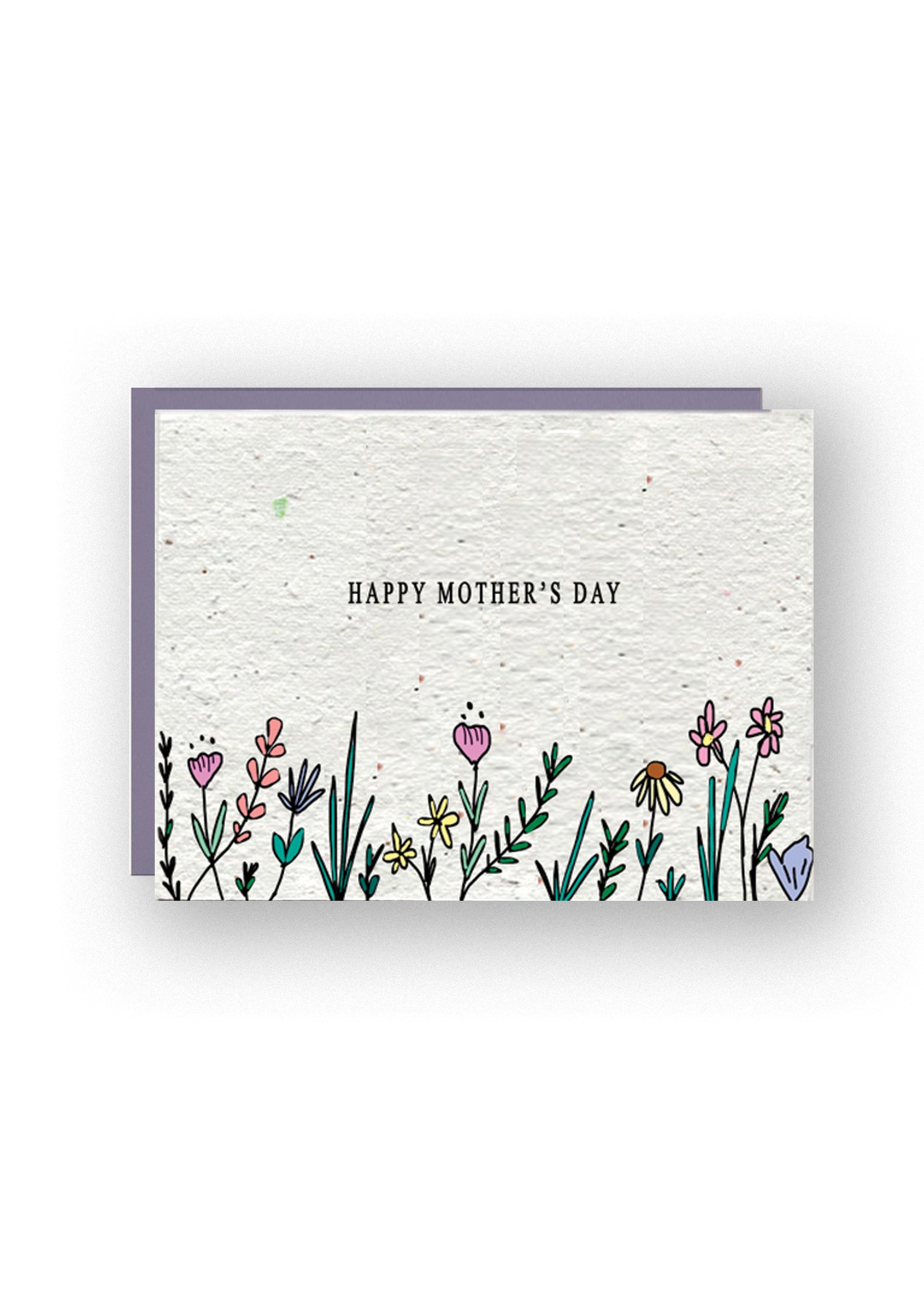 Blossoming Love Wildflower Seed Paper Mother's Day Card