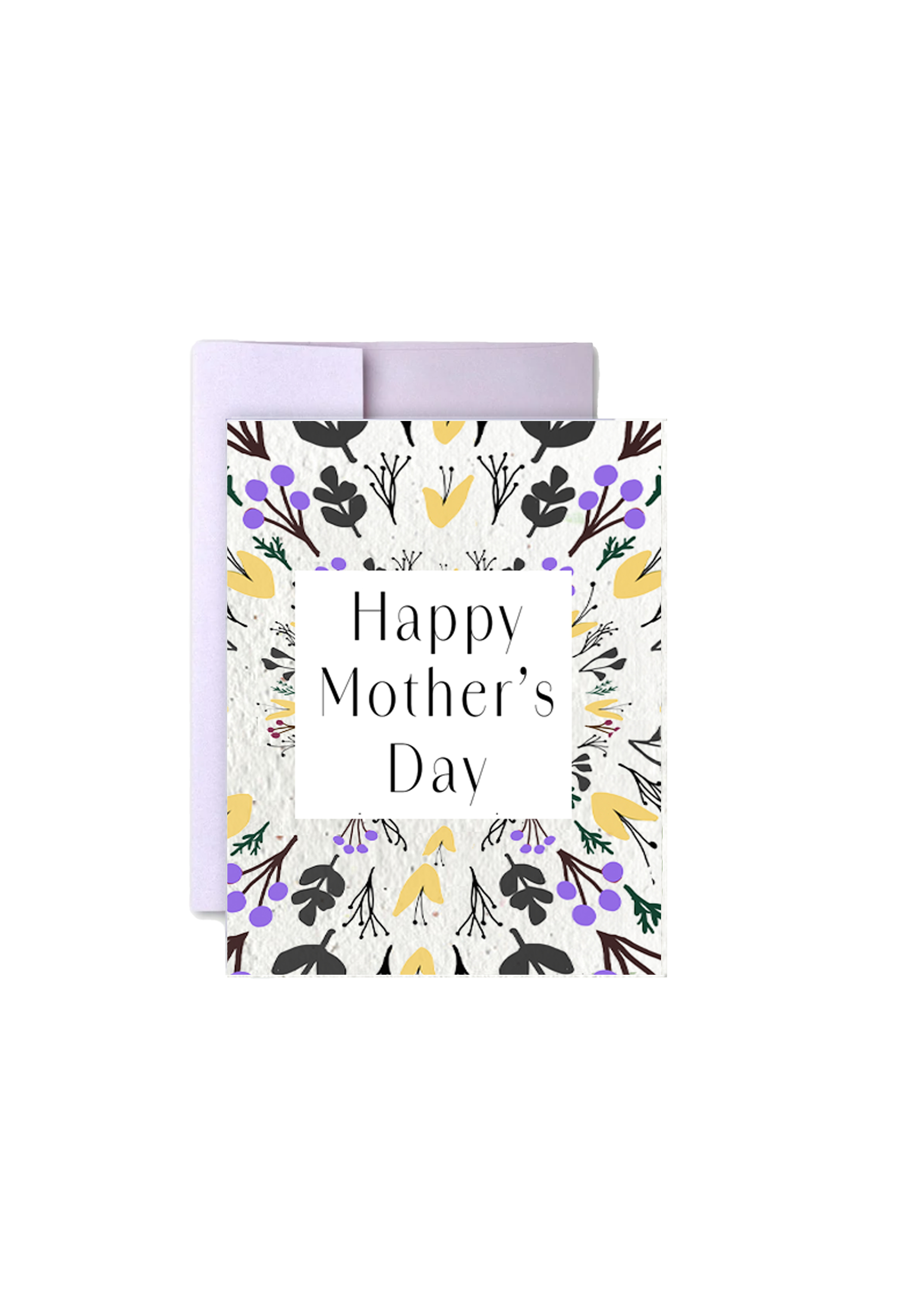 Happy Blossoming Mother Wildflower Seed Paper Card