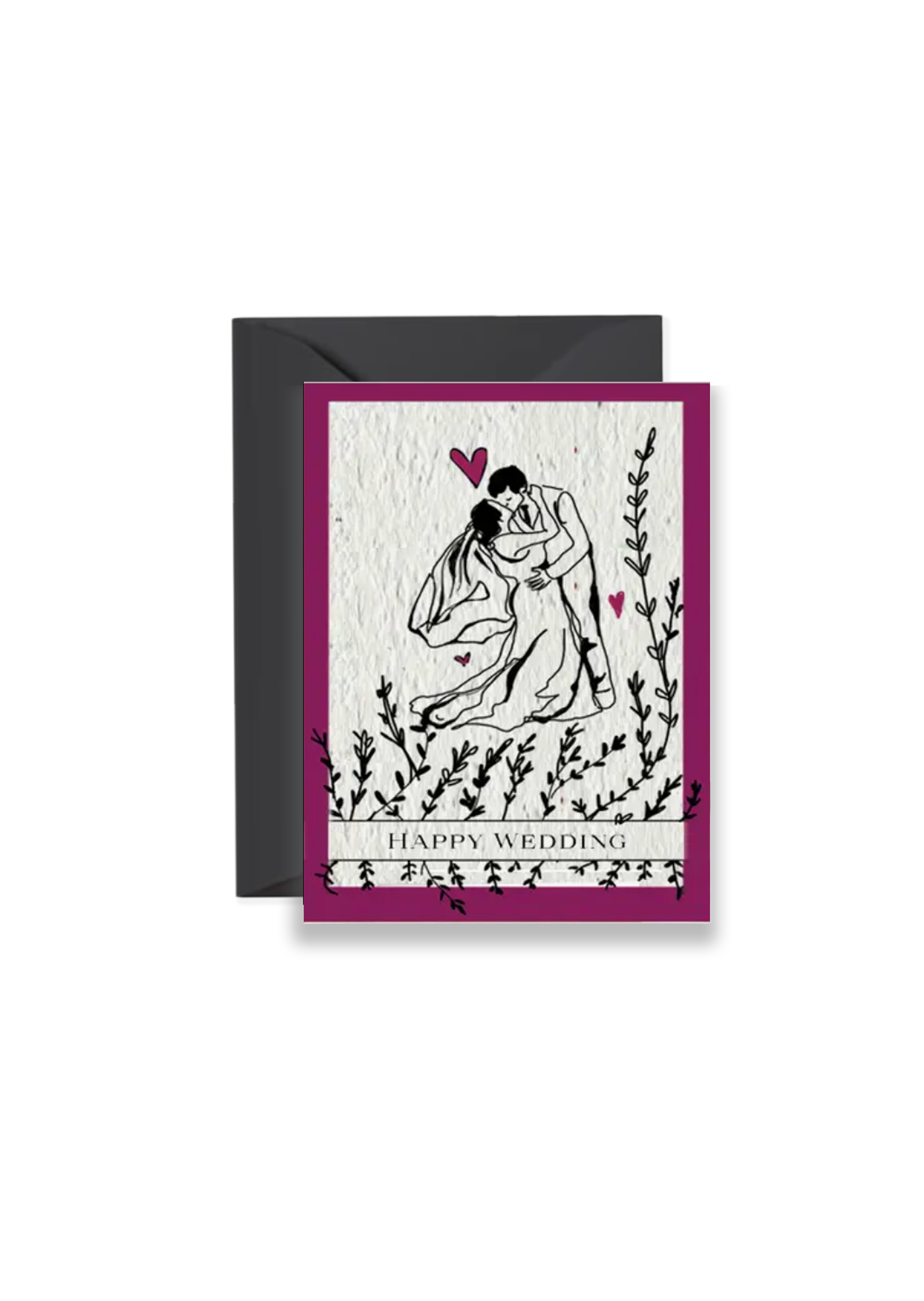 Blooming Love Wildflower Seed Paper Wedding Card