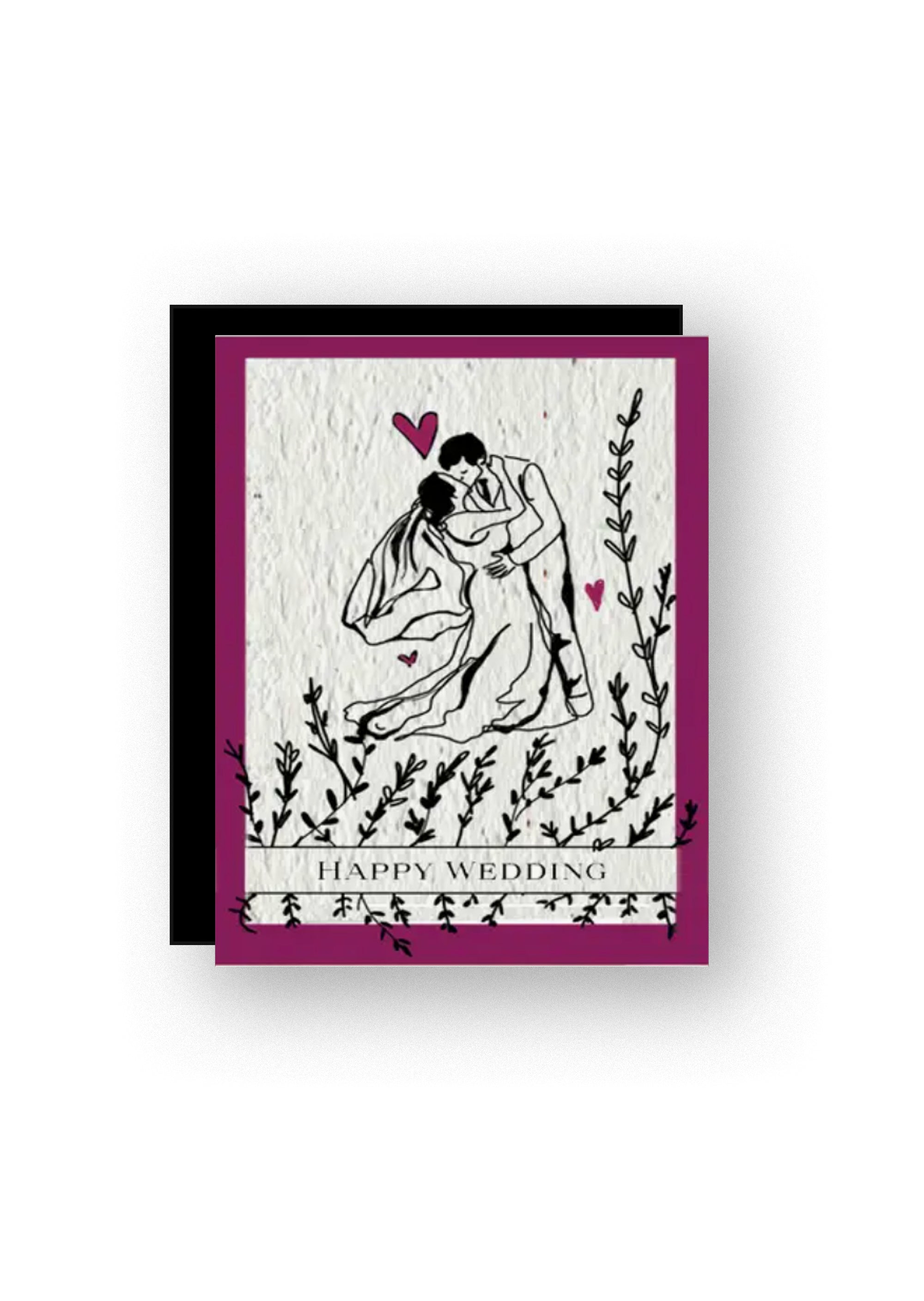 Blooming Love  Wildflower Seed Paper Wedding Card
