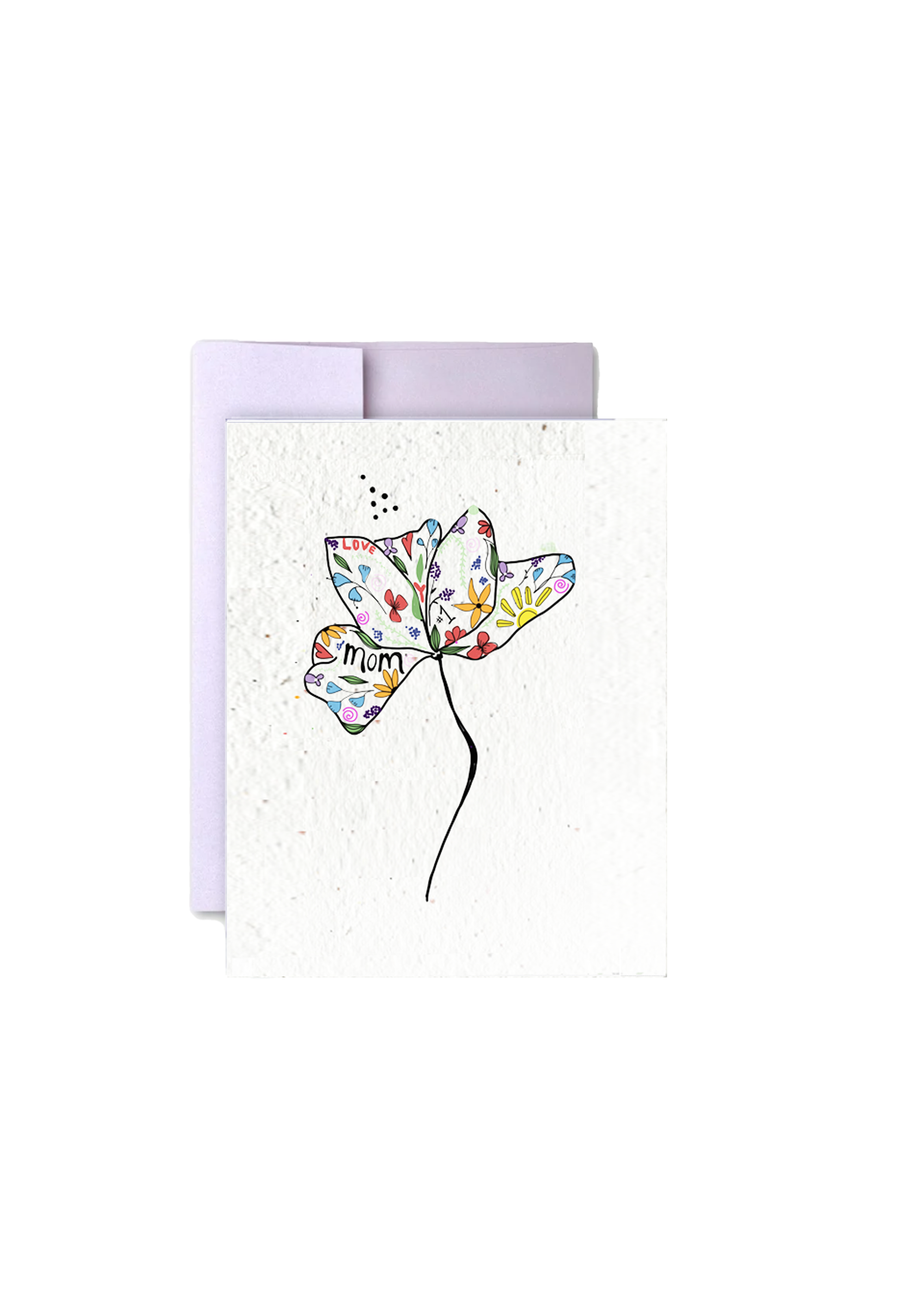 Motherly Flower Wildflower Seed Paper Mother's Day Card