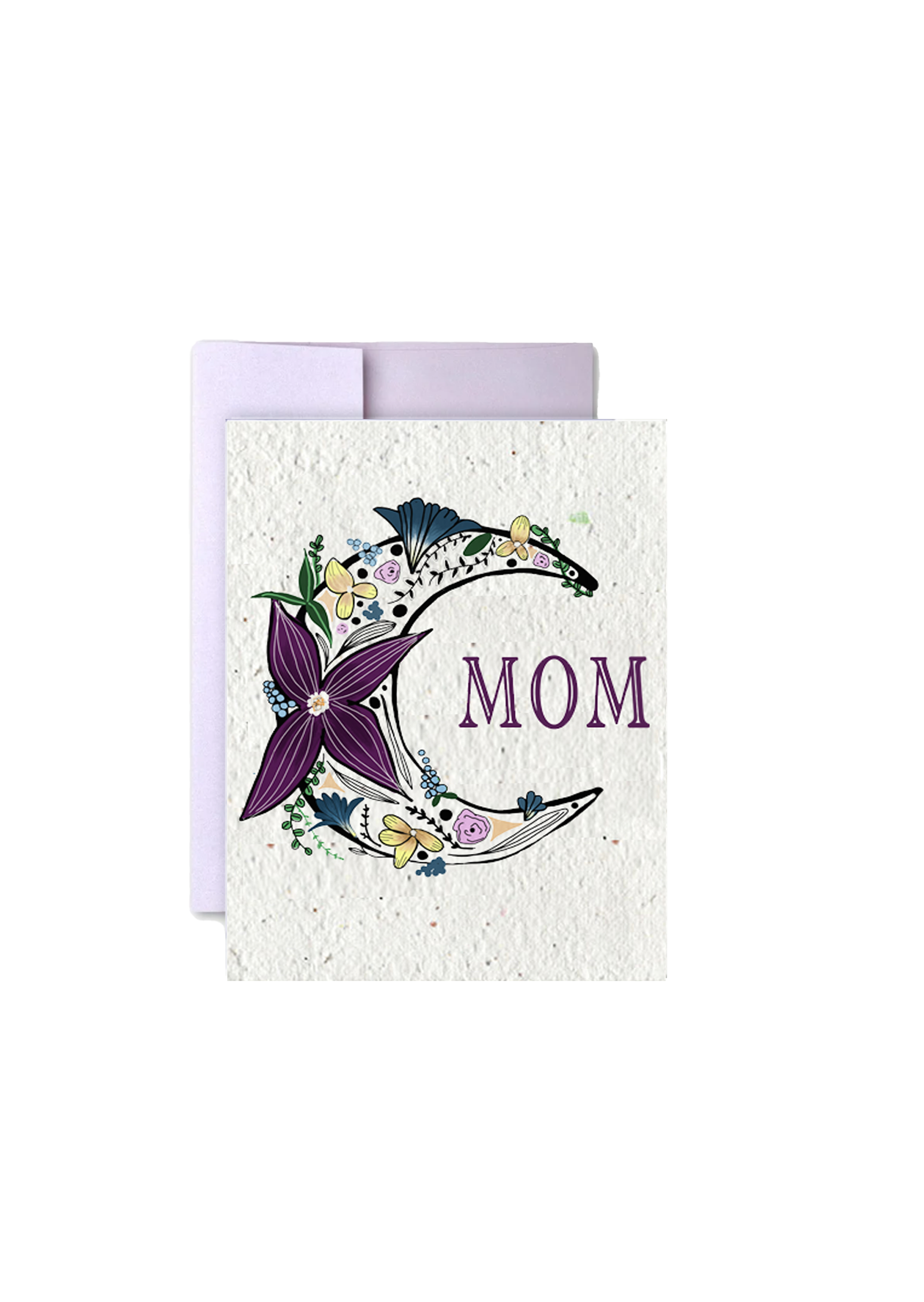 Moonlit Blooms: Wildflower Seed Paper MOM Card