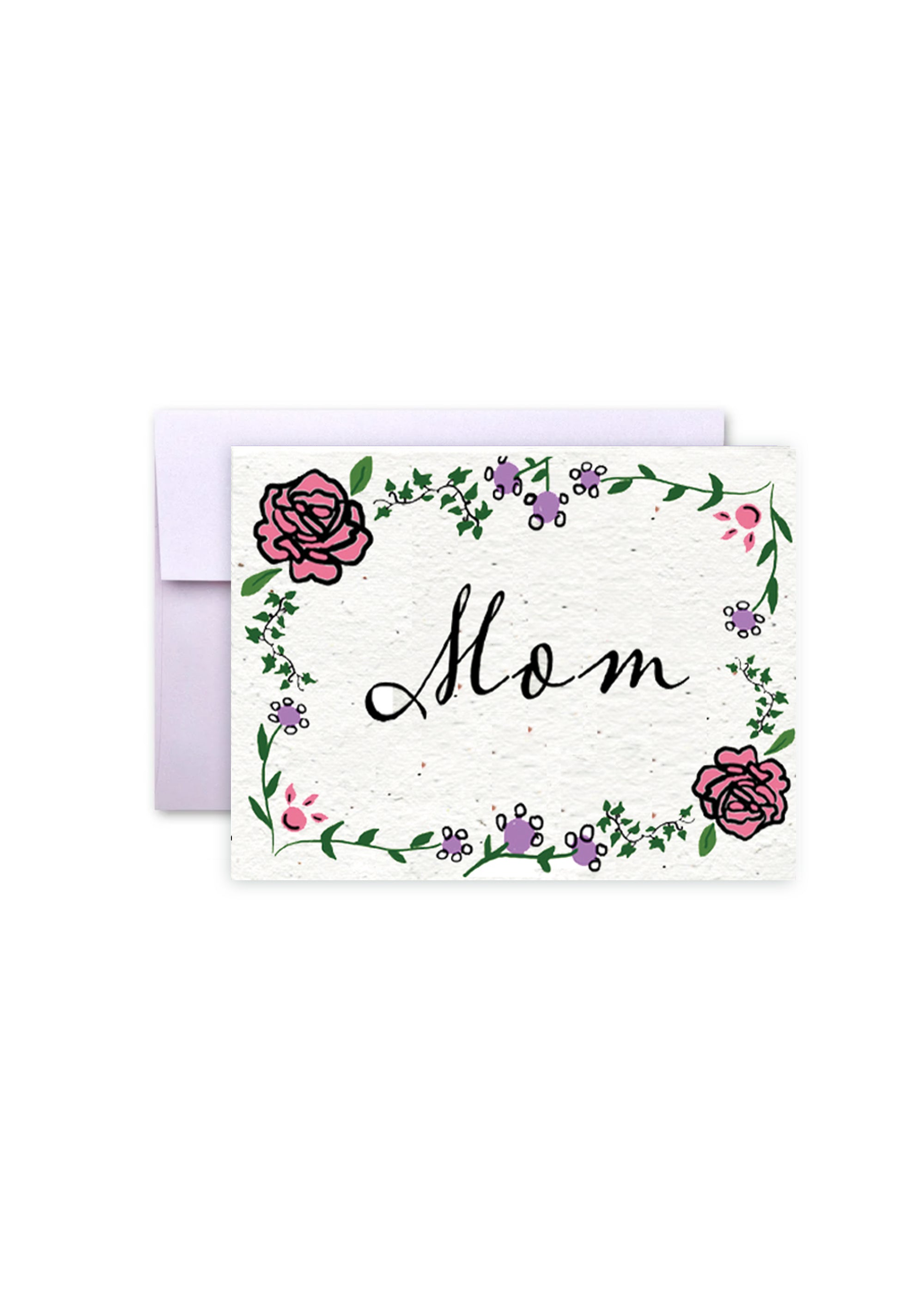 Roses For Mom Wildflower Seed Paper Card