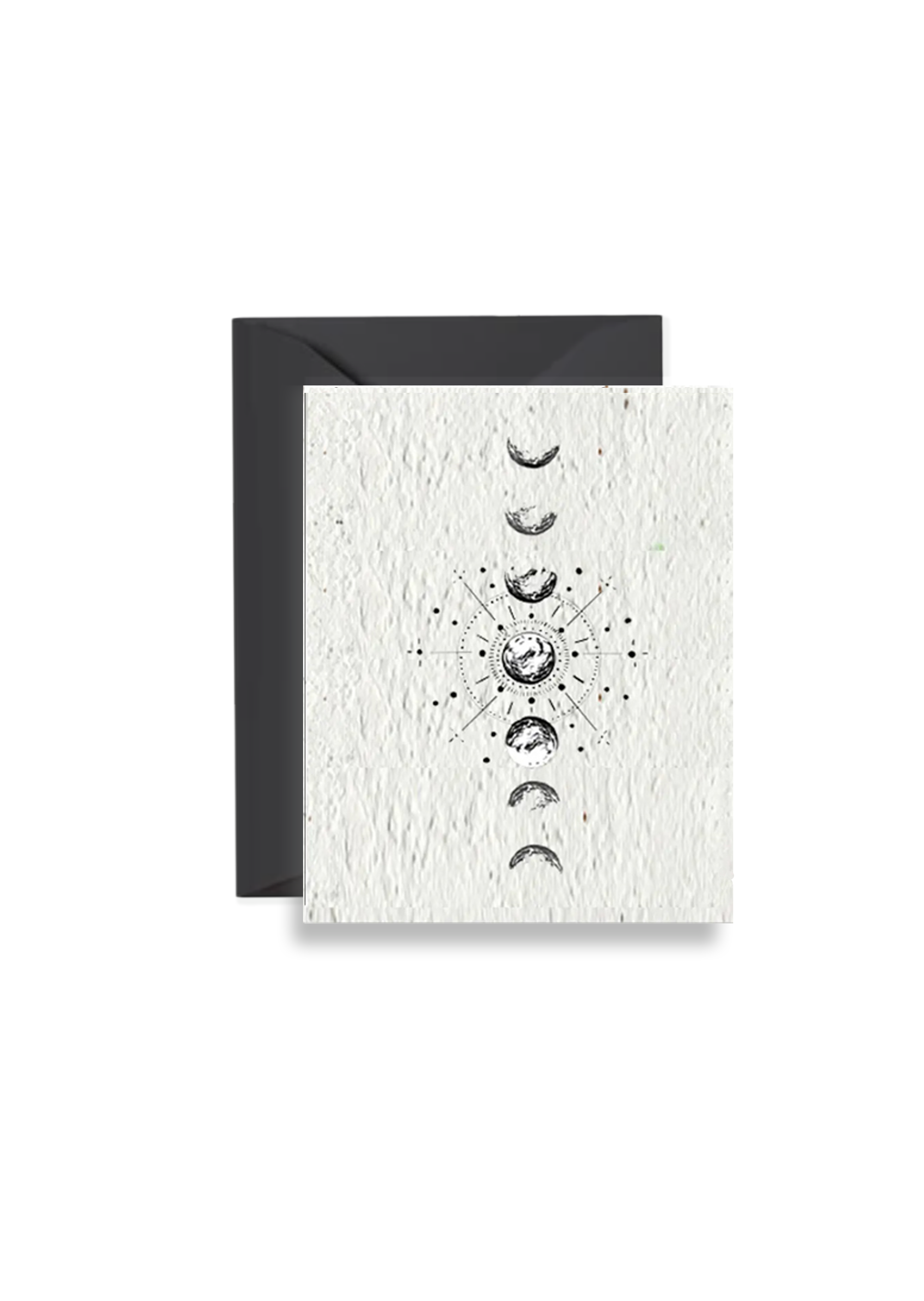 Moon Phase Wildflower Seed Paper Greeting Card