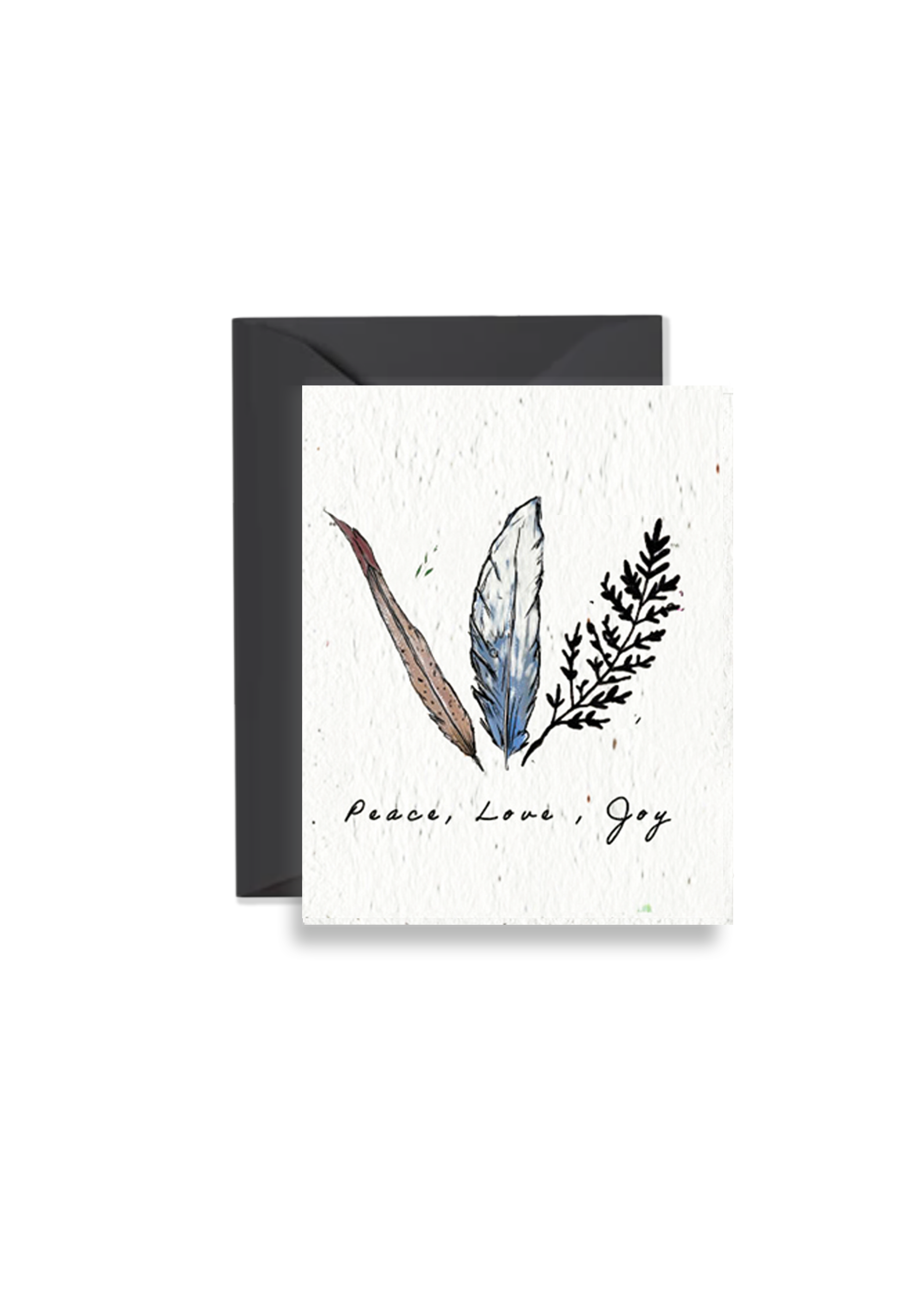 Peace Love Joy Wildflower Seed Paper Card