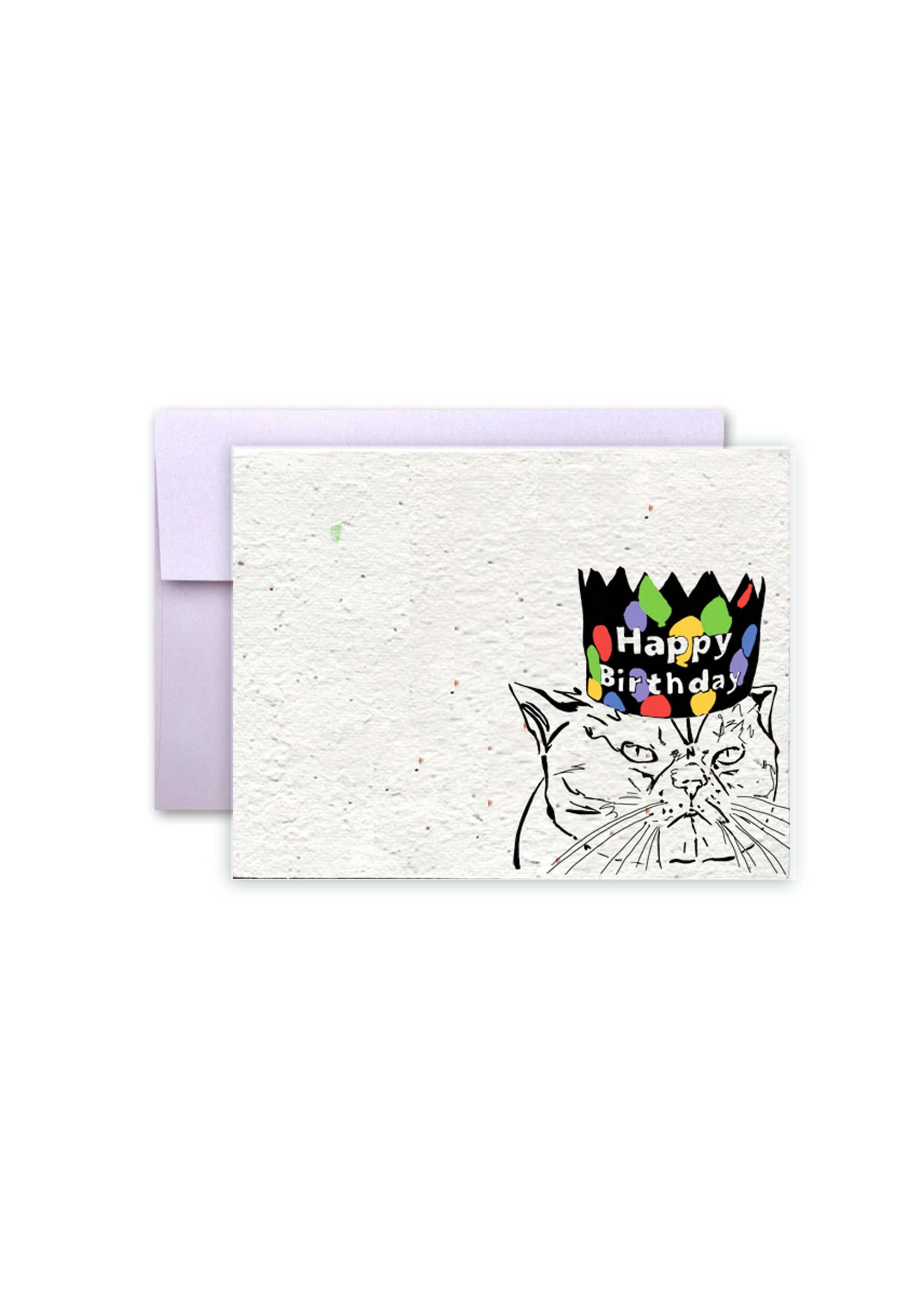 Purrfect Blooms Birthday Card