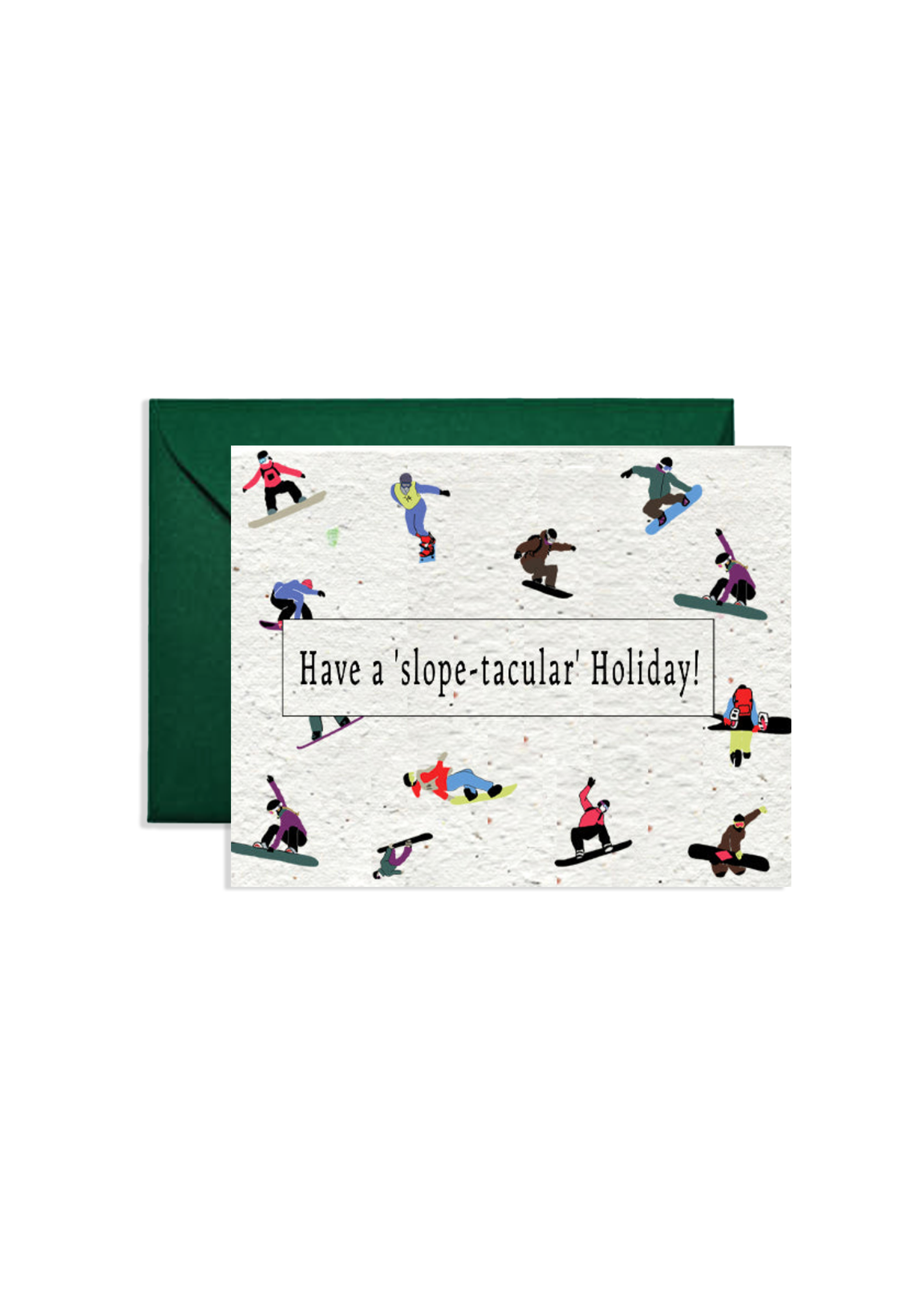 Embrace the Holiday Slope-tastic Vibes! Wildflower Seed Paper Card