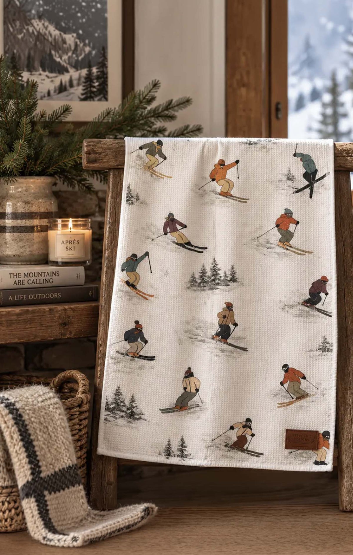 Slope Stories Towel Waffle Style Tea Towel