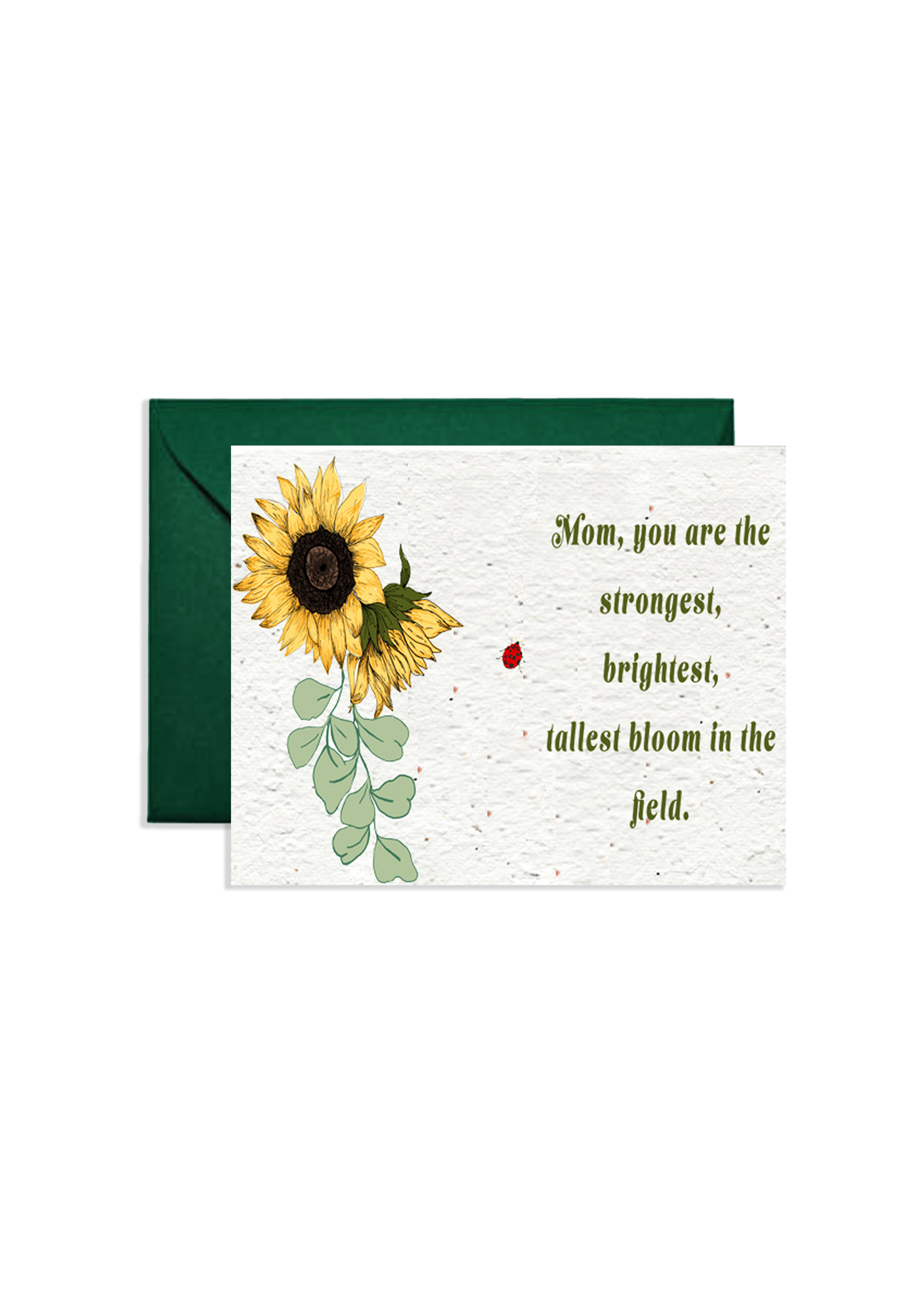 Blooming Affection: Sunflower Serenade Seed Paper Card