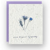 With Deepest Sympathy Wildflower Seed Paper Card