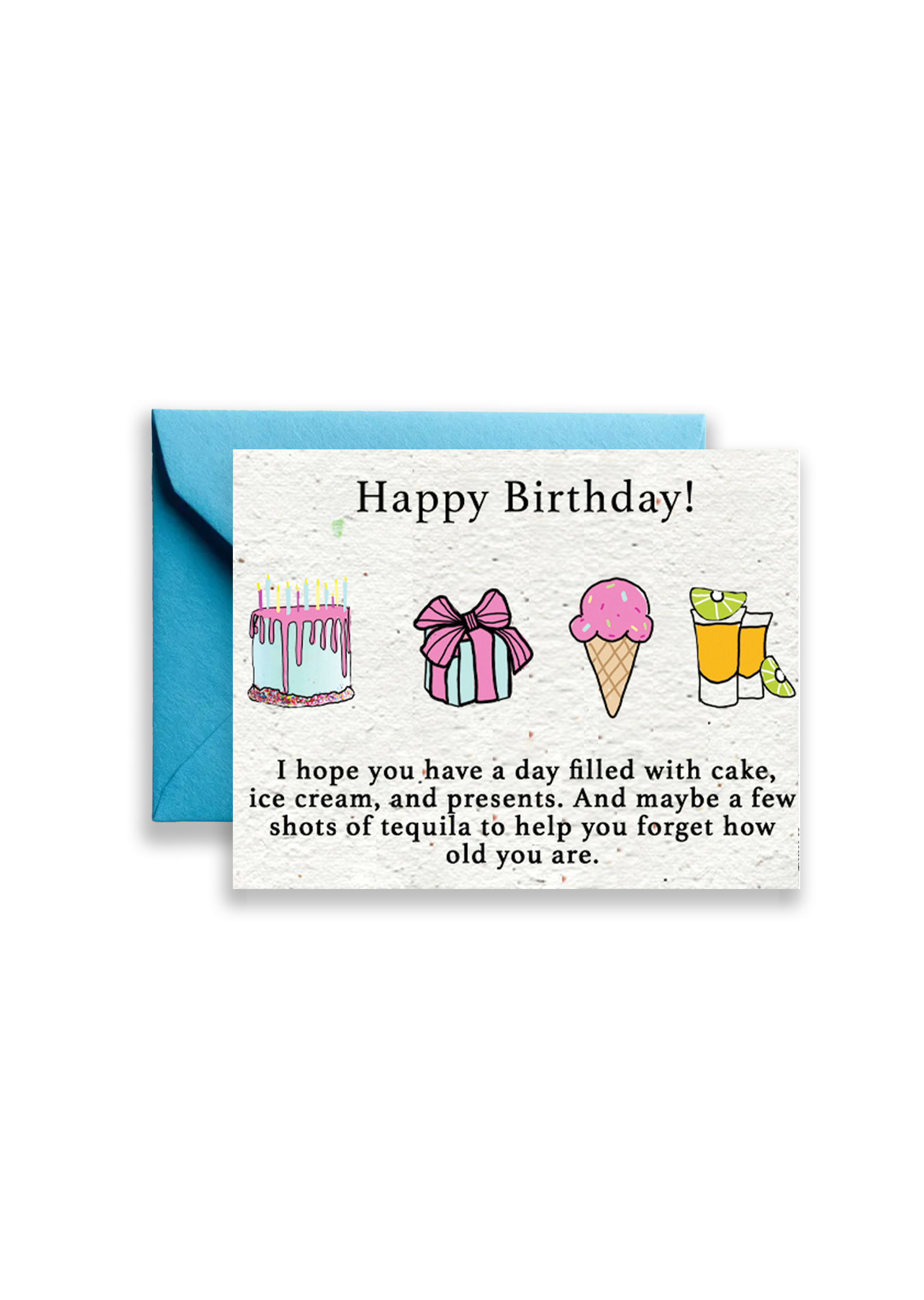 Birthday Bloom & Cheers Wildflower Seed Paper Card