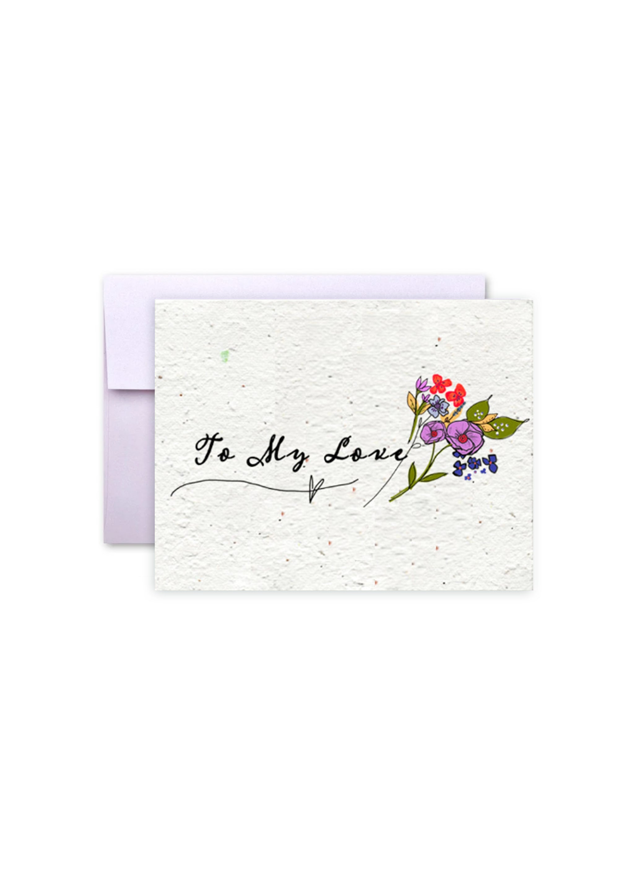 To My Love Wildflower Seed Paper Card
