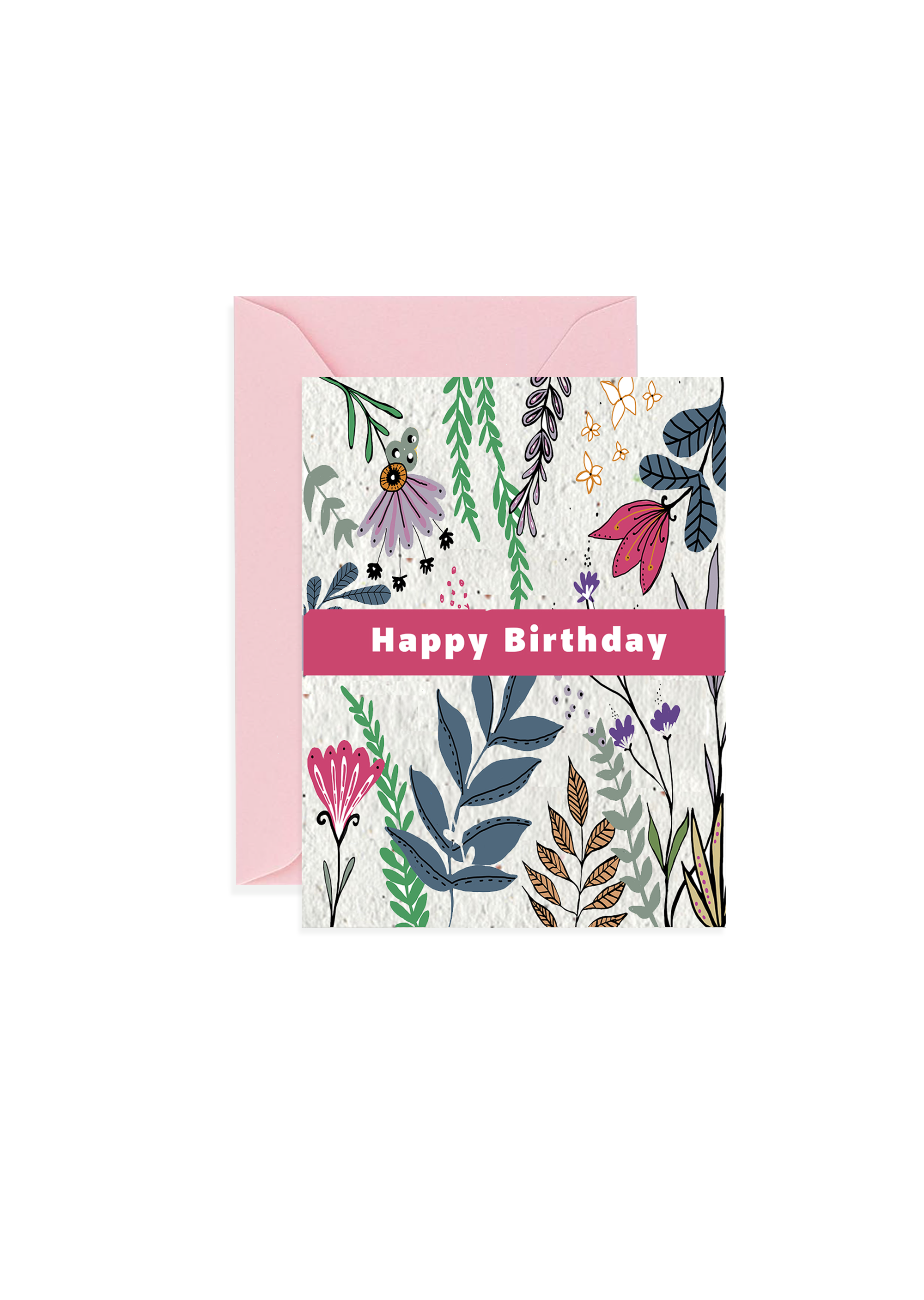 Vibrant Wishes: Happy Birthday Wildflower Seed Paper Card