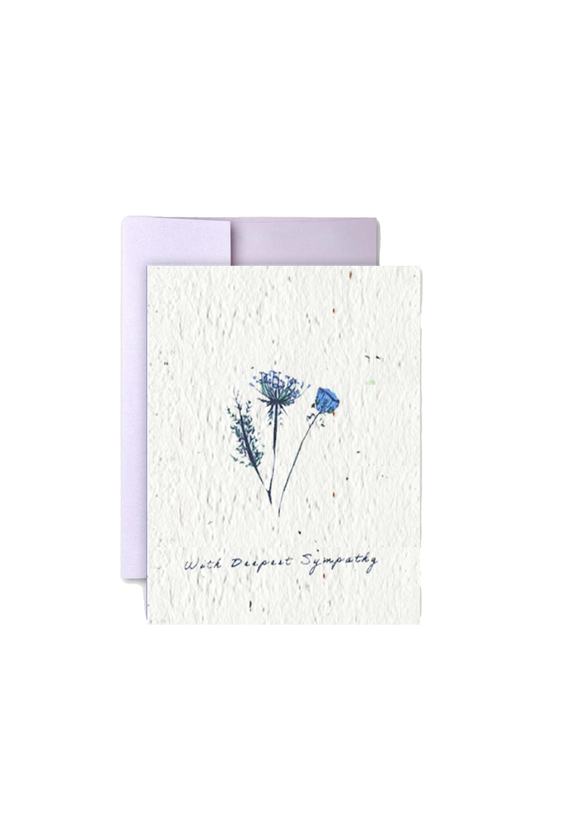 With Deepest Sympathy Wildflower Seed Paper Card
