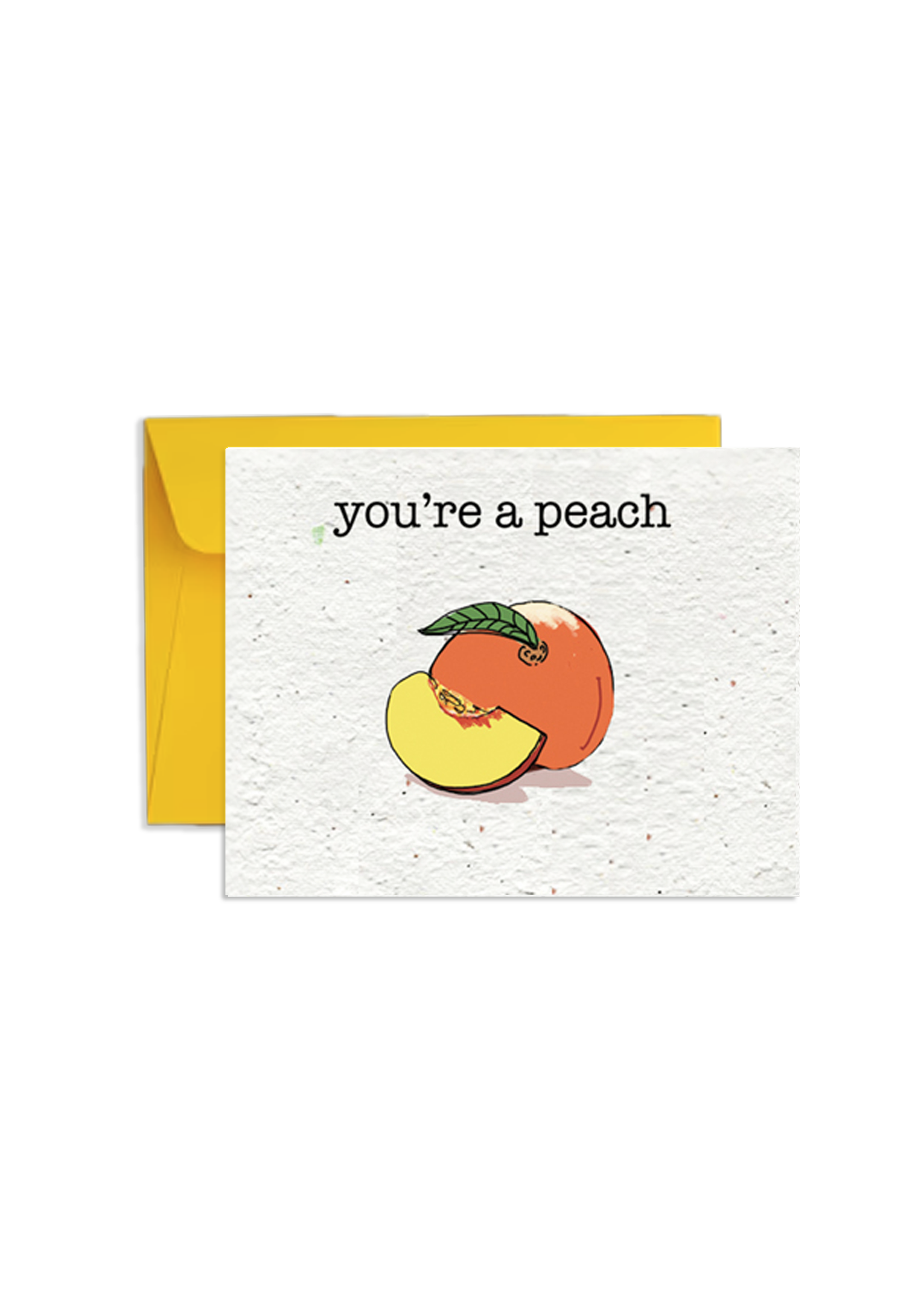Blooming Peaches Wildflower Seed Paper Card
