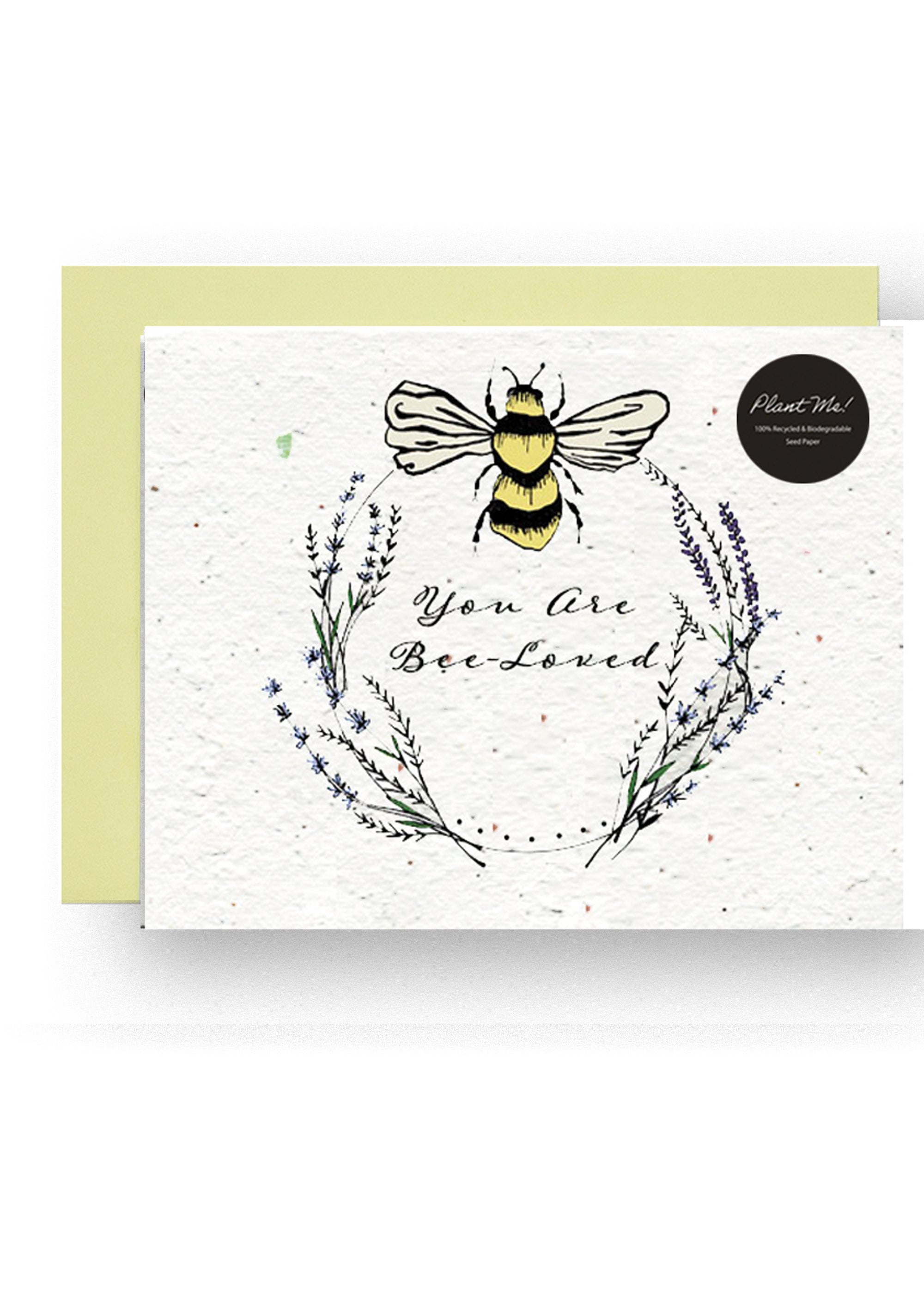 "Bee-Loved Blooms" Wildflower Seed Greeting Card