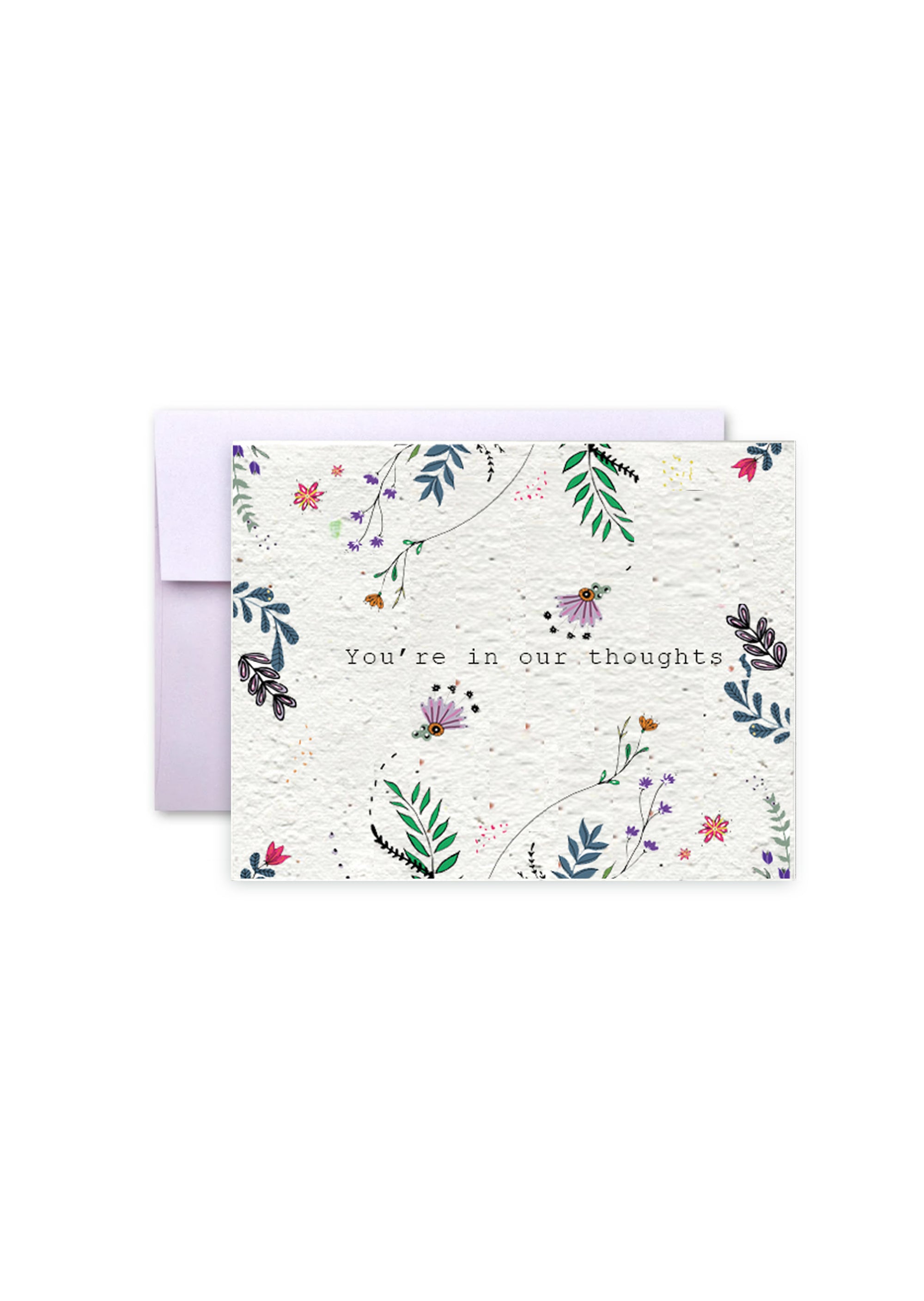 You're In Our Thoughts Wildflower Seed paper
